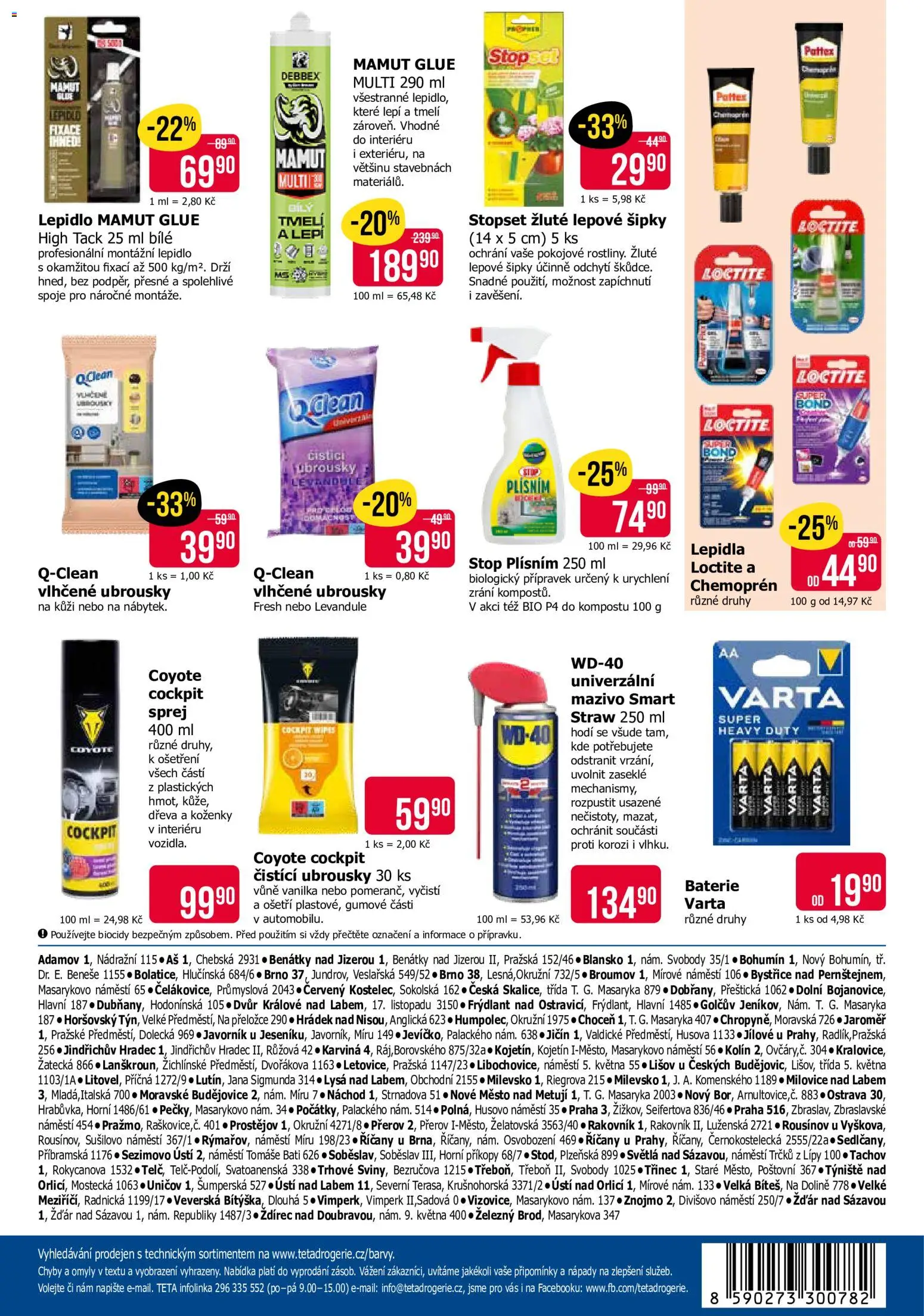 TETA Drogerie leták - Dům a zahrada od 27.08.2026 | Strana: 2 | Produkty: Vlhčené ubrousky, Ubrousky, Vanilka, Baterie