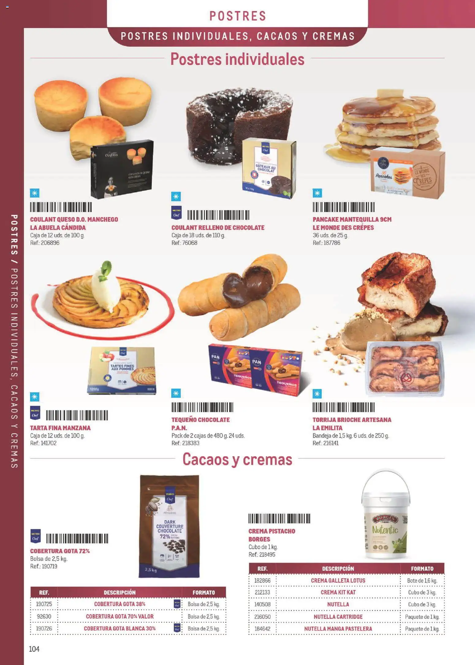 Makro Especial Carta y Menú │ válido desde el 06/07/2026 | Página: 104 | Productos: Queso, Crema, Bolsa, Συσκευή ροής