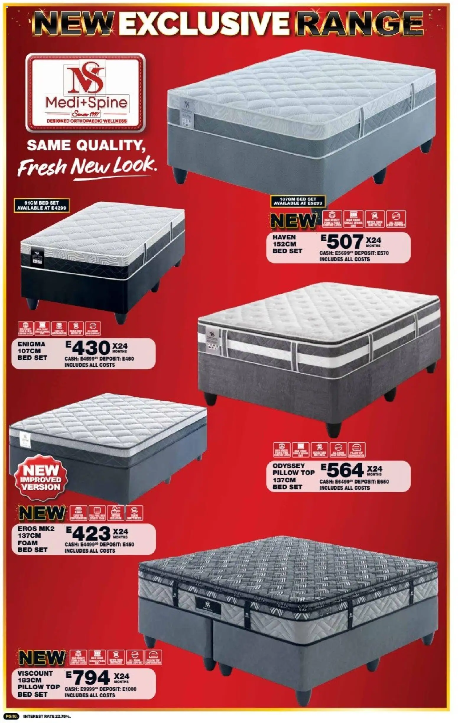 New Lewis Stores catalogue – valid from 05/10/2026 | Page: 10 | Products: Bed, Mattress, Pillow, Foam