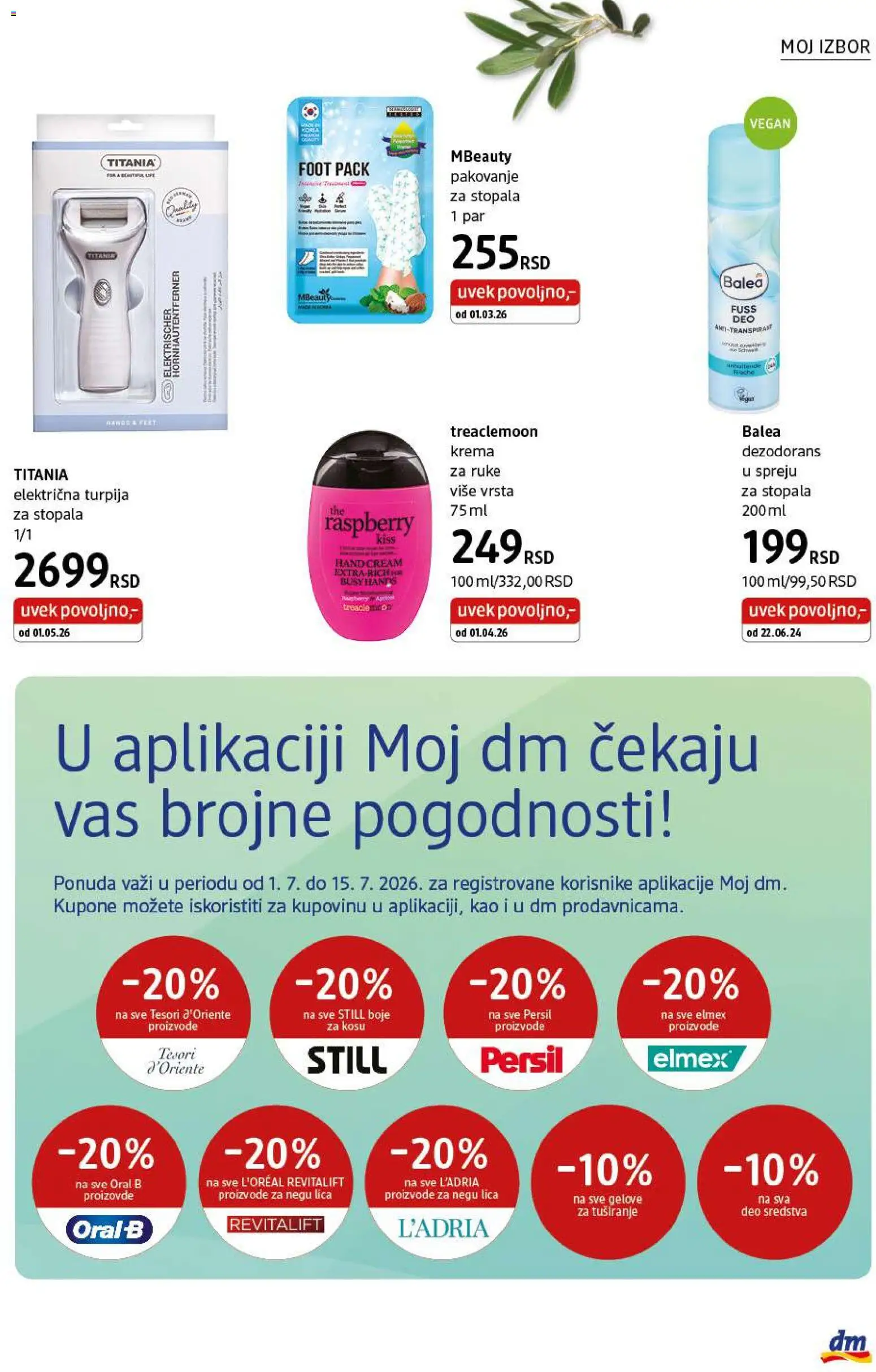 DM Drogerie katalog - važi od 01.07.2026 | Strana: 31 | Proizvode: Krema, Pakovanje, Dezodorans, Persil