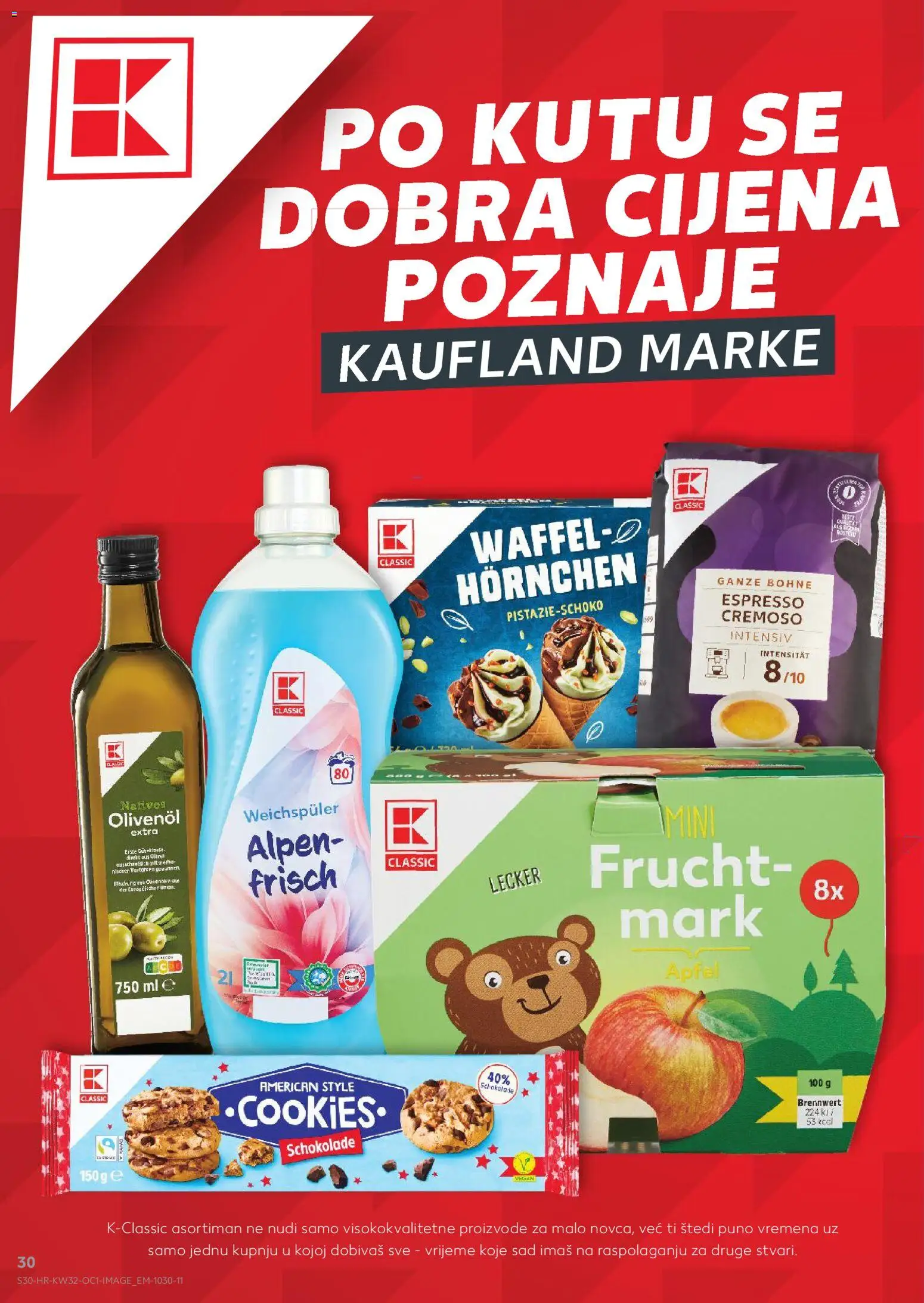 Kaufland HR akciós ujság - amely érvényes a következő dátumtól: 2026.08.06. | Oldal: 30 | Termékek: Vegán