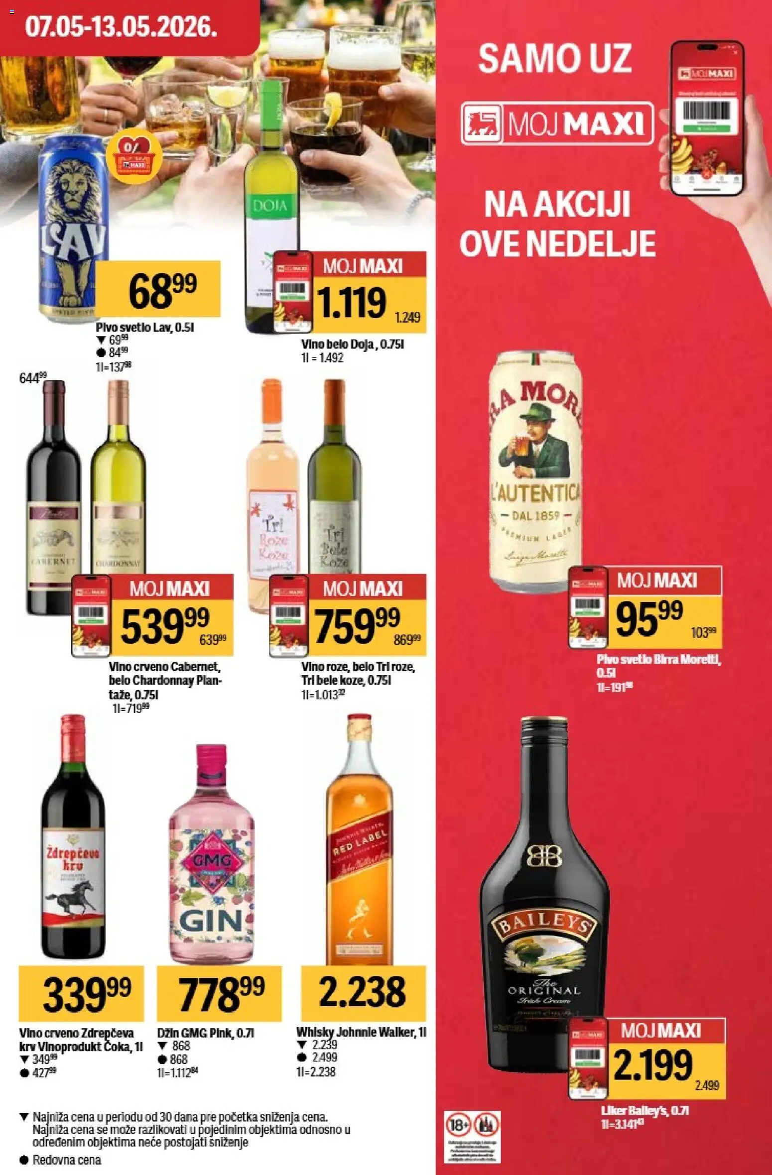 Maxi katalog - važi od 07.05.2026 | Strana: 31 | Proizvode: Chardonnay, Baileys, Vino, Pivo