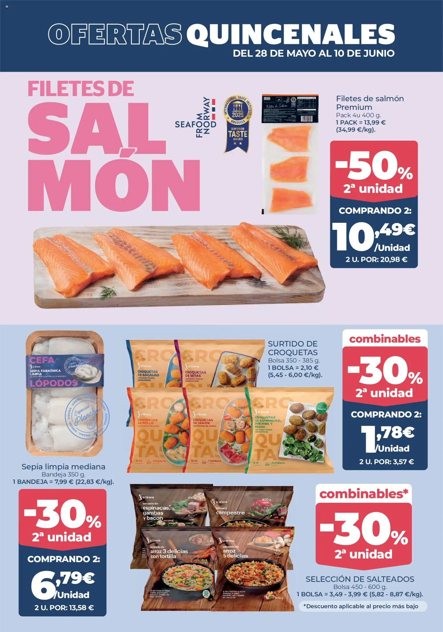 La Sirena folleto │ válido desde el 28.05.2026 | Página: 3 | Productos: Leche, Jamón, Croquetas, Bandeja