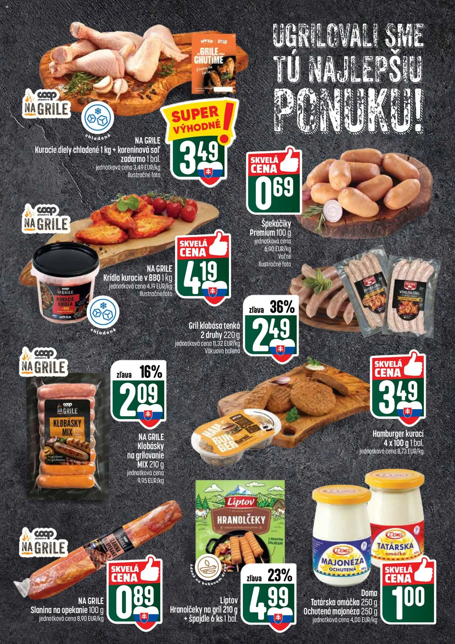 Nové COOP Jednota akcie – leták je platný od 21.05.2026 | Strana: 13 | Produkty: Gril, Šál, Omáčka