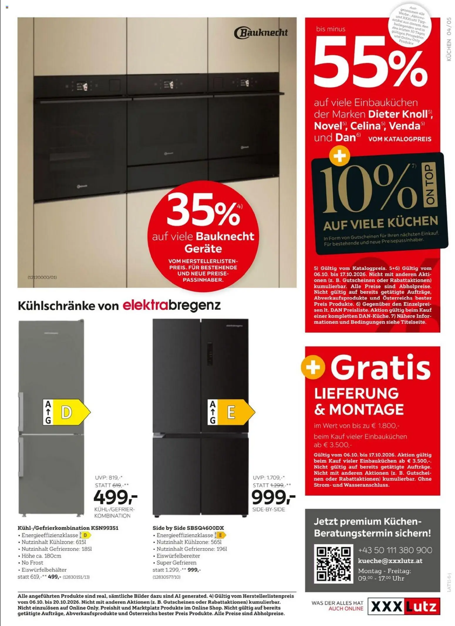 XXXLutz Kuechen web gültig ab 06.10.2026 | Seite: 4 | Produkte: Uhr