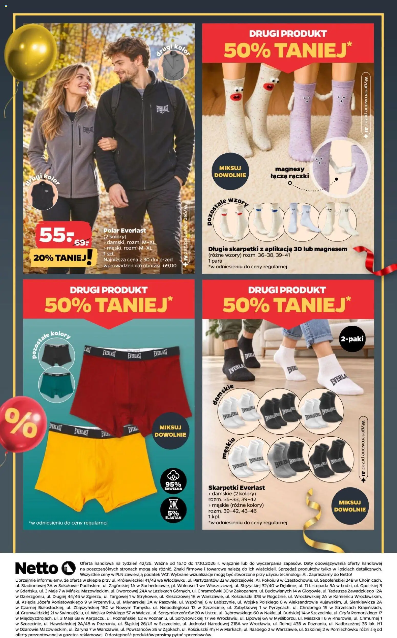 Netto gazetka od czwartku NonFood od 15.10.2026 | Strona: 5 | Produkty: Skarpetki