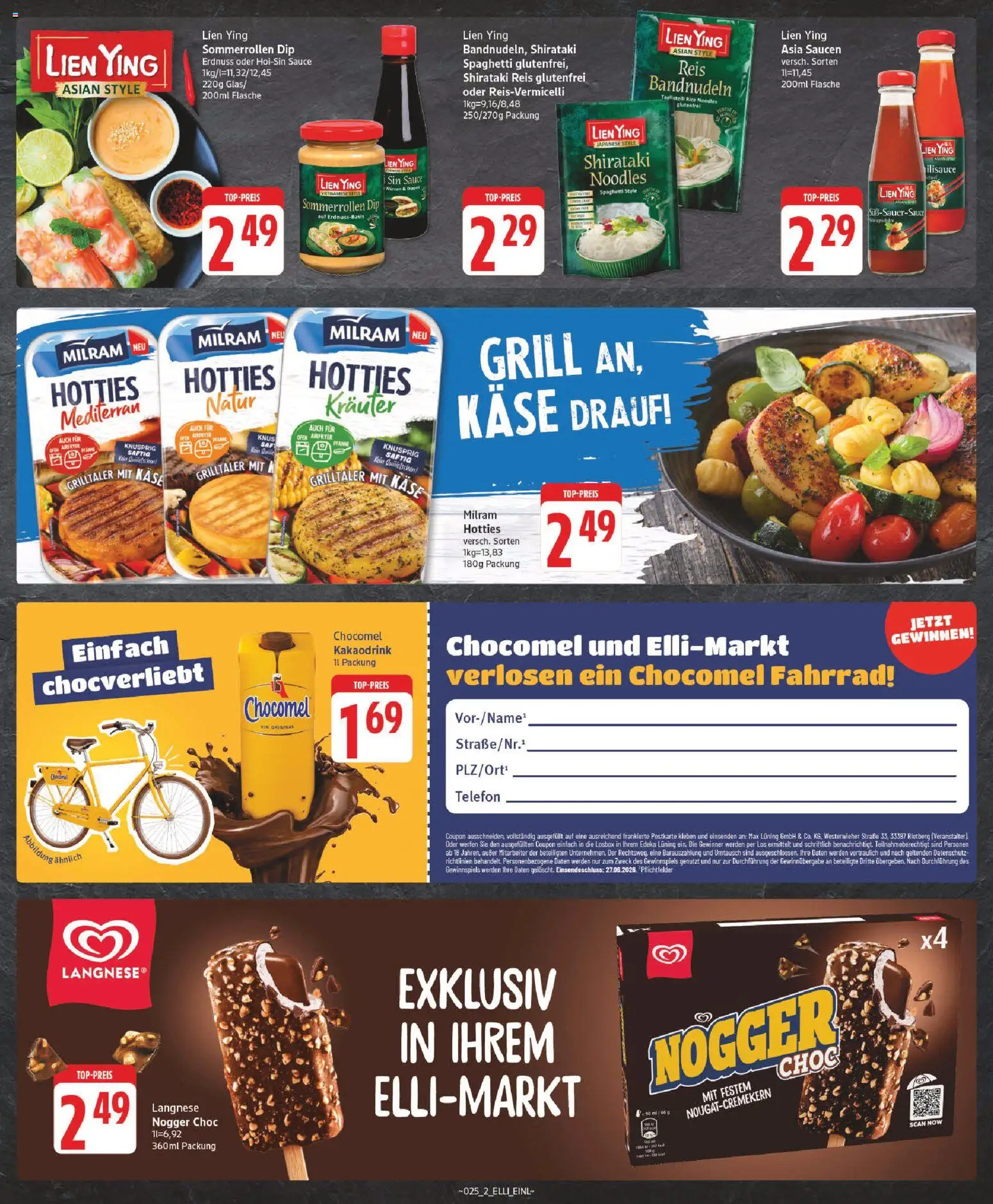 Elli Markt Prospekt – gültig ab 15.06.2026 | Seite: 2 | Produkte: Grill, Chocomel, Reis, Telefon