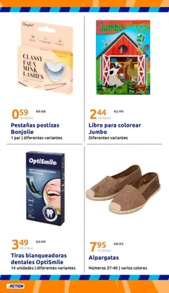 Vista previa Action folleto válido desde el 29.04.2026 | Página: 22 | Productos: Pestañas postizas, Alpargatas
