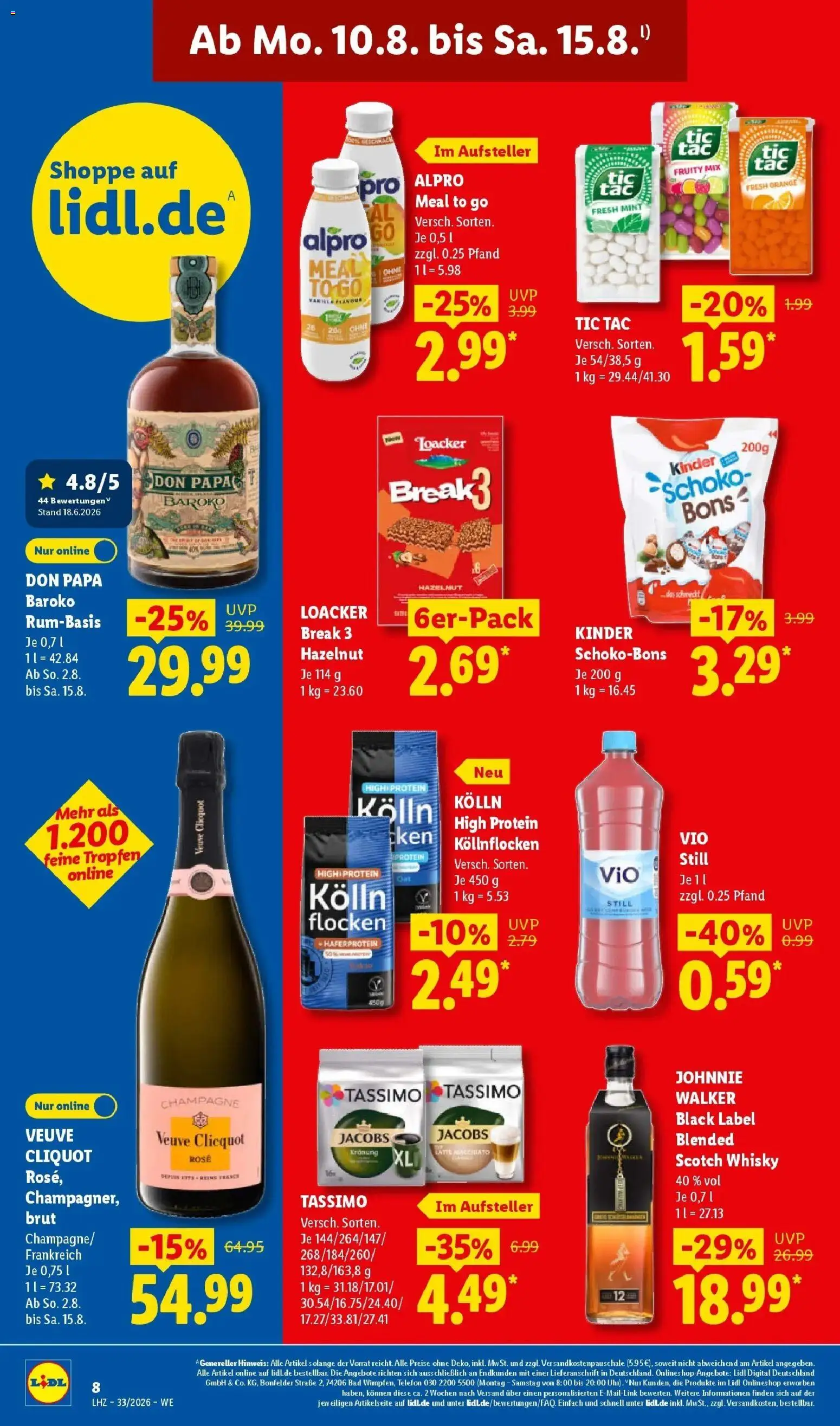 Lidl Prospekt Künzell – gültig ab 10.08.2026 | Seite: 20 | Produkte: Kolln, Rum, Bad, Alpro