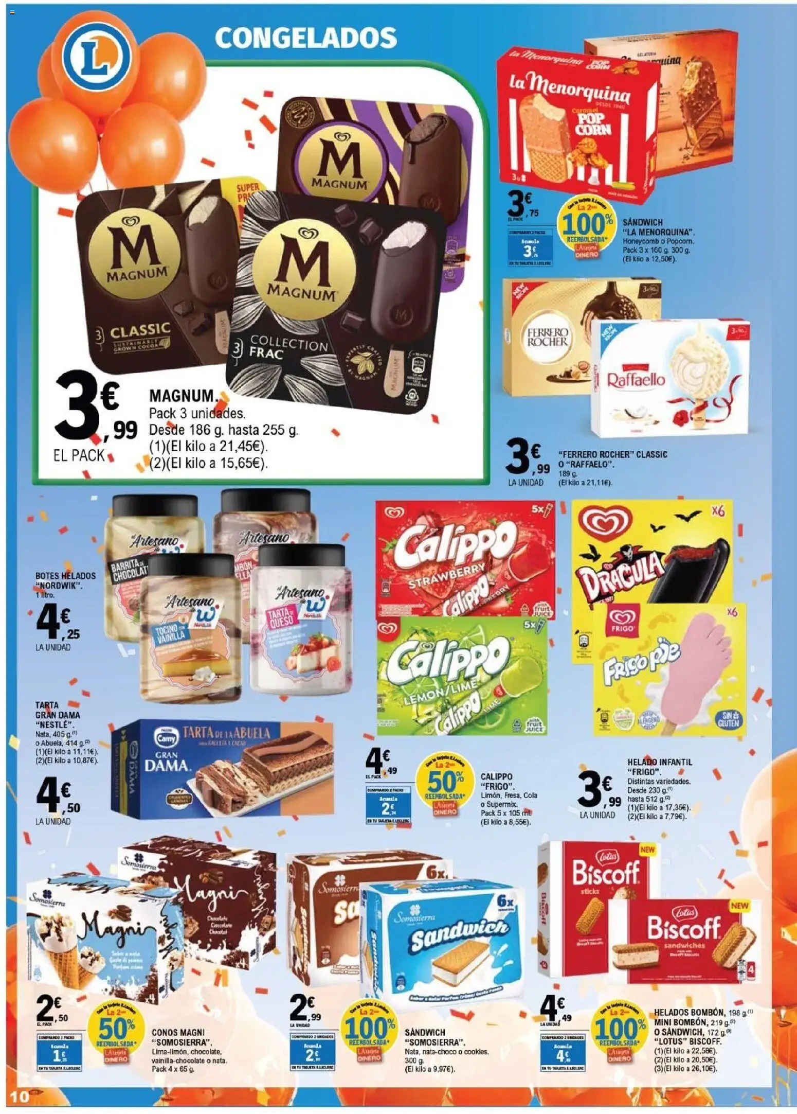 E.Leclerc folleto Salamanca │ válido desde el 01/07/2026 | Página: 10 | Productos: Chocolate, Helado