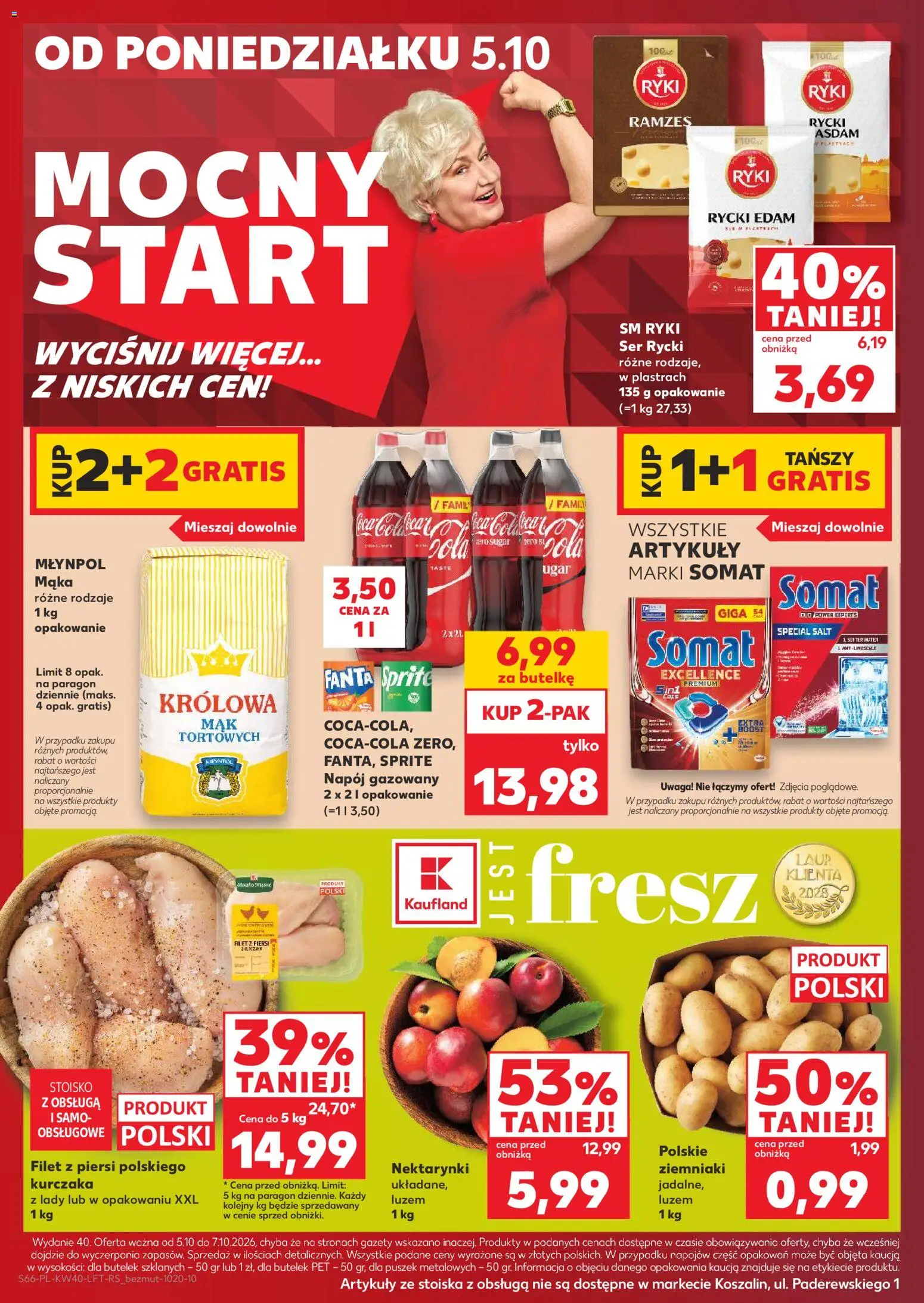 Kaufland Polsko leták od 01.10.2026 | Strana: 66 | Produkty: Fanta, Sprite, Filet, Somat