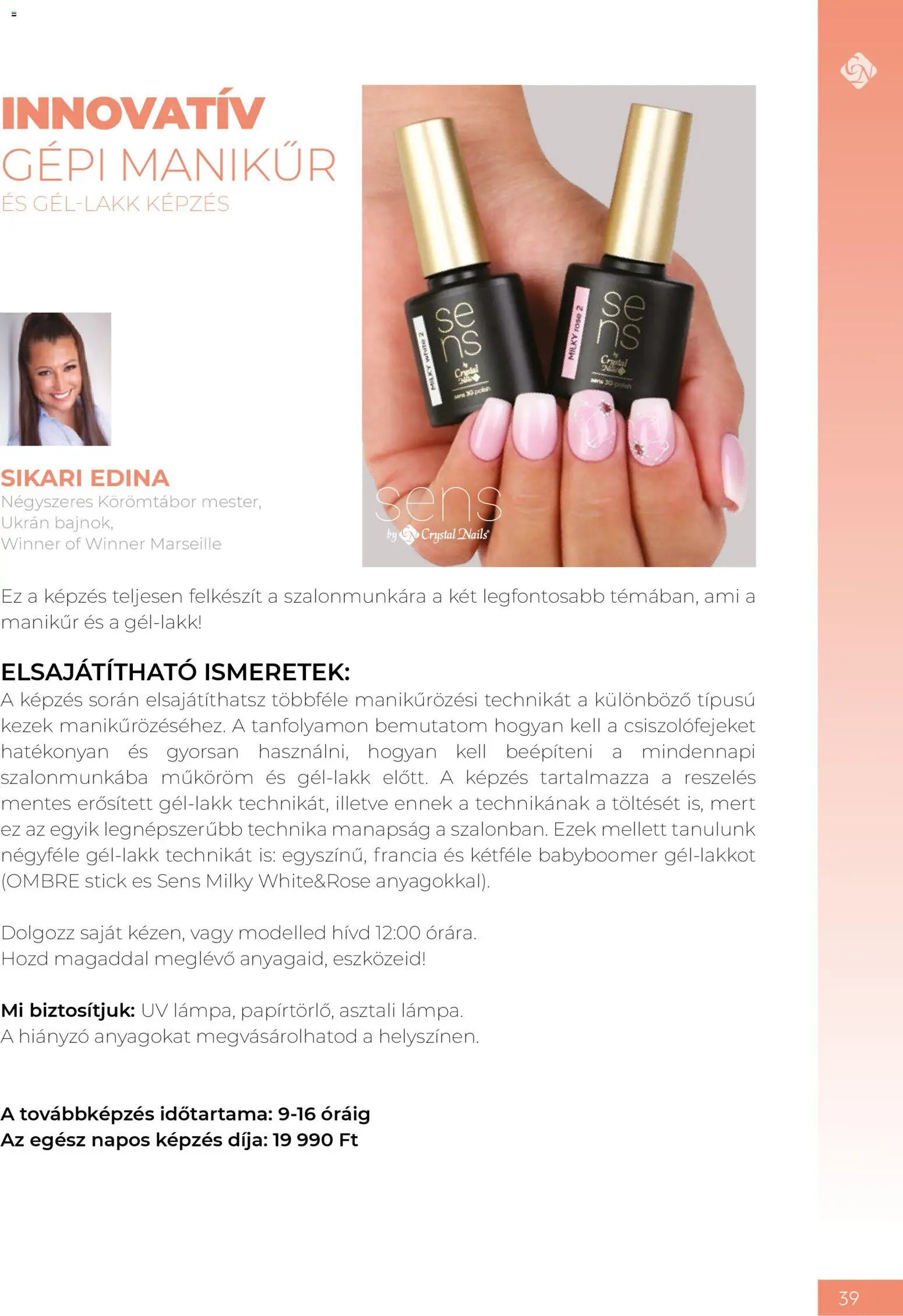 Crystal Nails akciós ujság - amely érvényes a következő dátumtól: 09.03.2026 | Oldal: 39