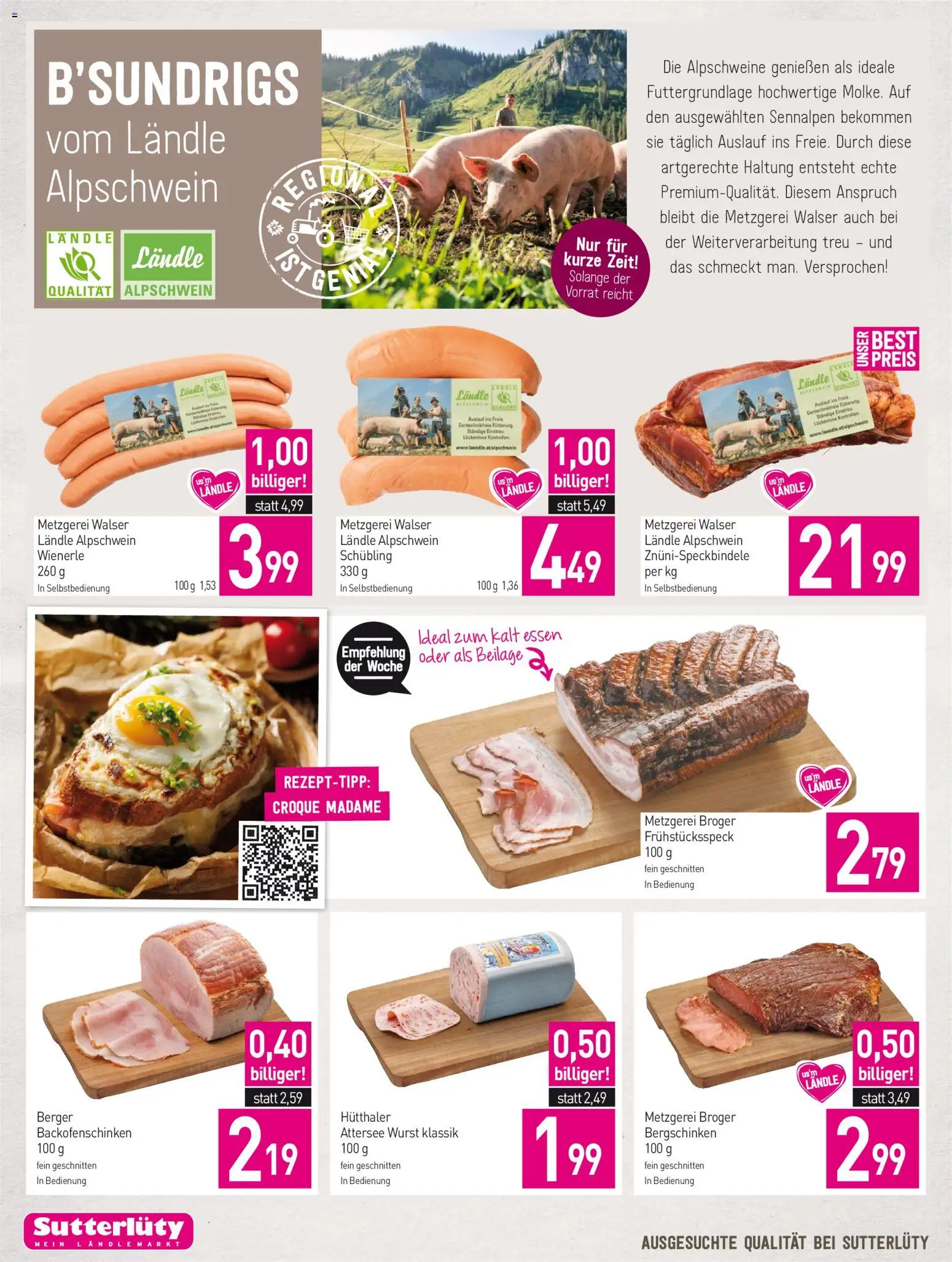 Sutterlüty Flugblatt gültig ab 08.10.2026 | Seite: 10 | Produkte: Wurst