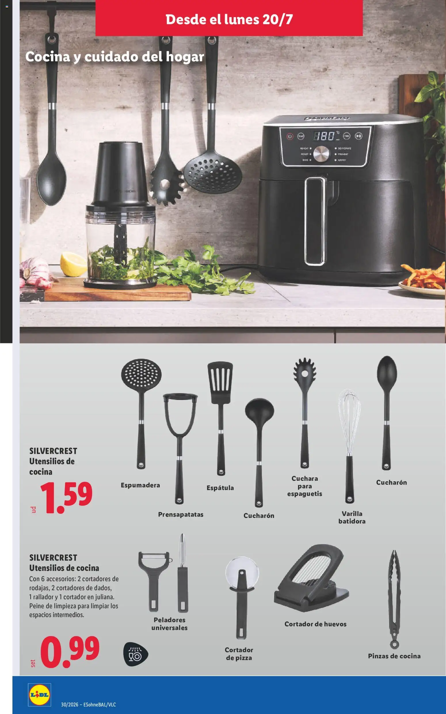 Lidl folleto de bazar │ válido desde el 20/07/2026 | Página: 14 | Productos: Huevos, Pizza, Cocina, Batidora