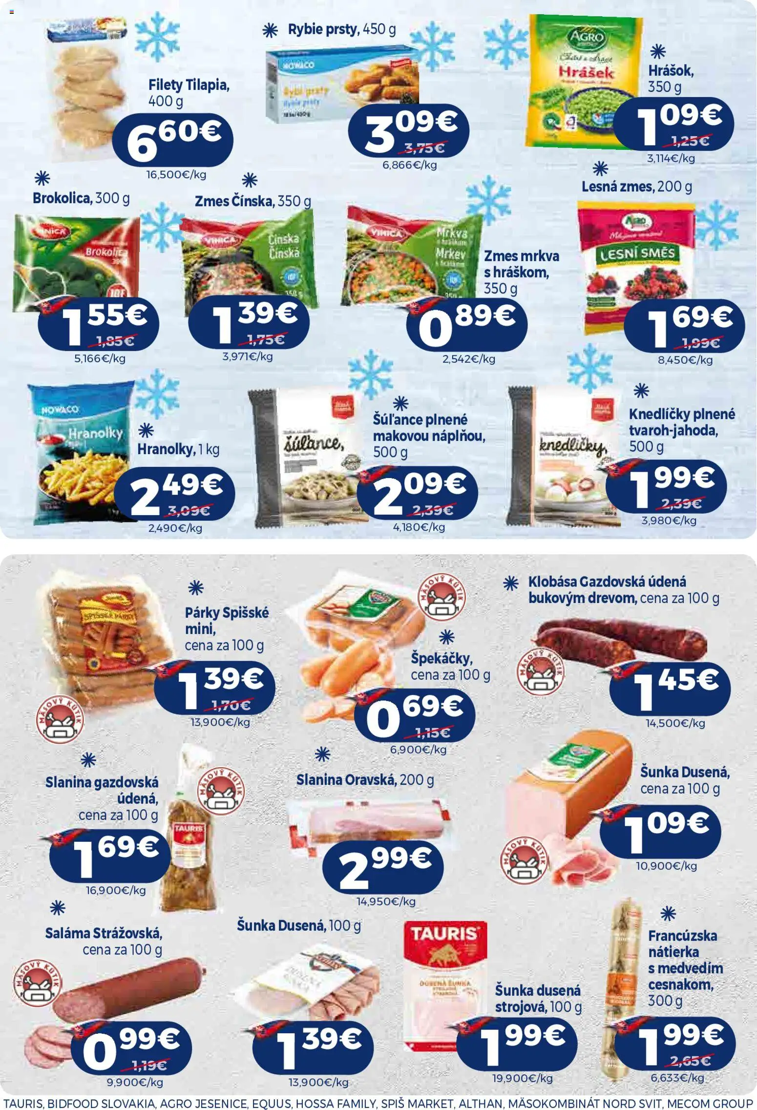 Nové Milk Agro akcie – leták je platný od 21.10.2026 | Strana: 8 | Produkty: Hranolky, Saláma, Slanina, Brokolica