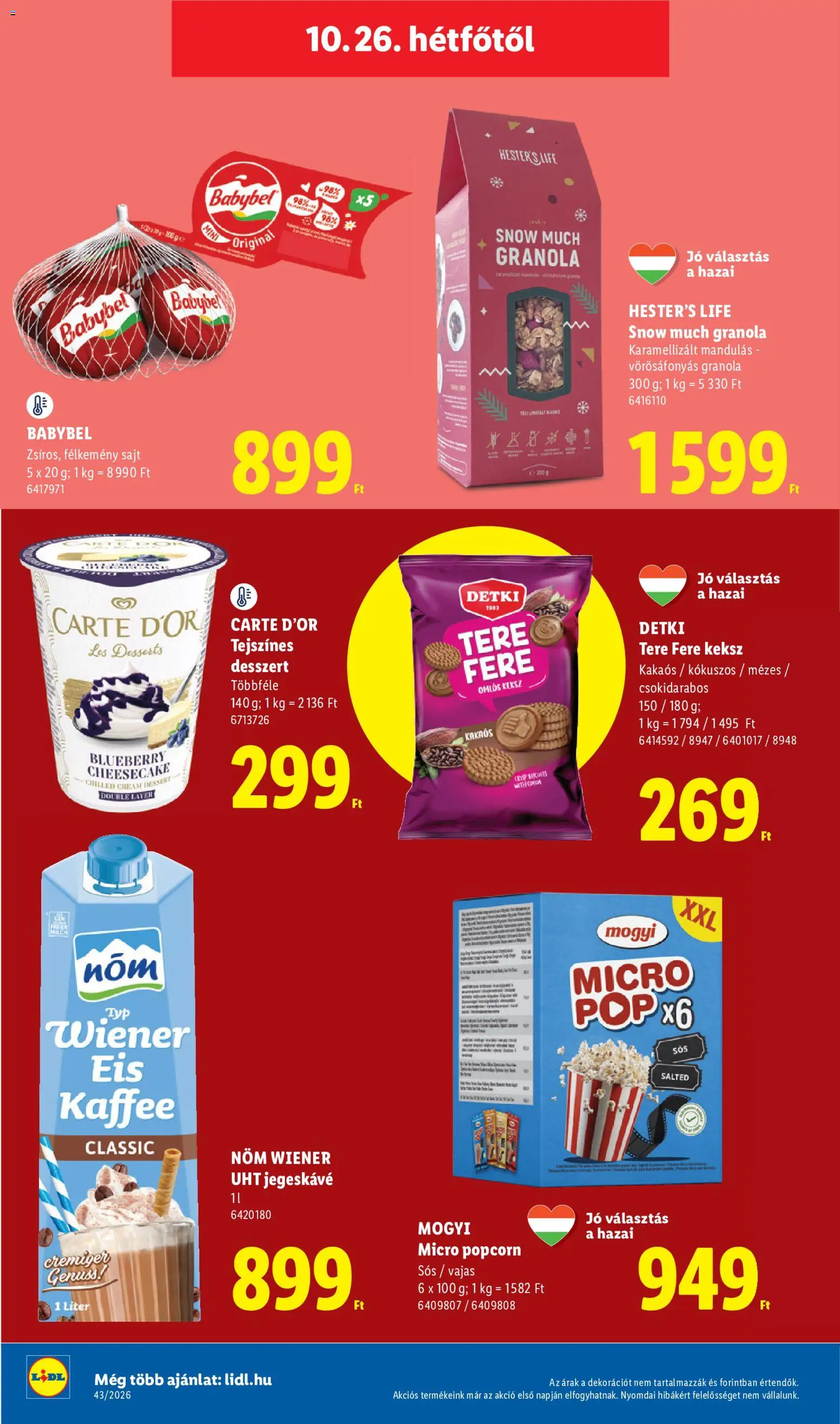Lidl akciós ujság - amely érvényes a következő dátumtól: 2026.10.22. | Oldal: 70