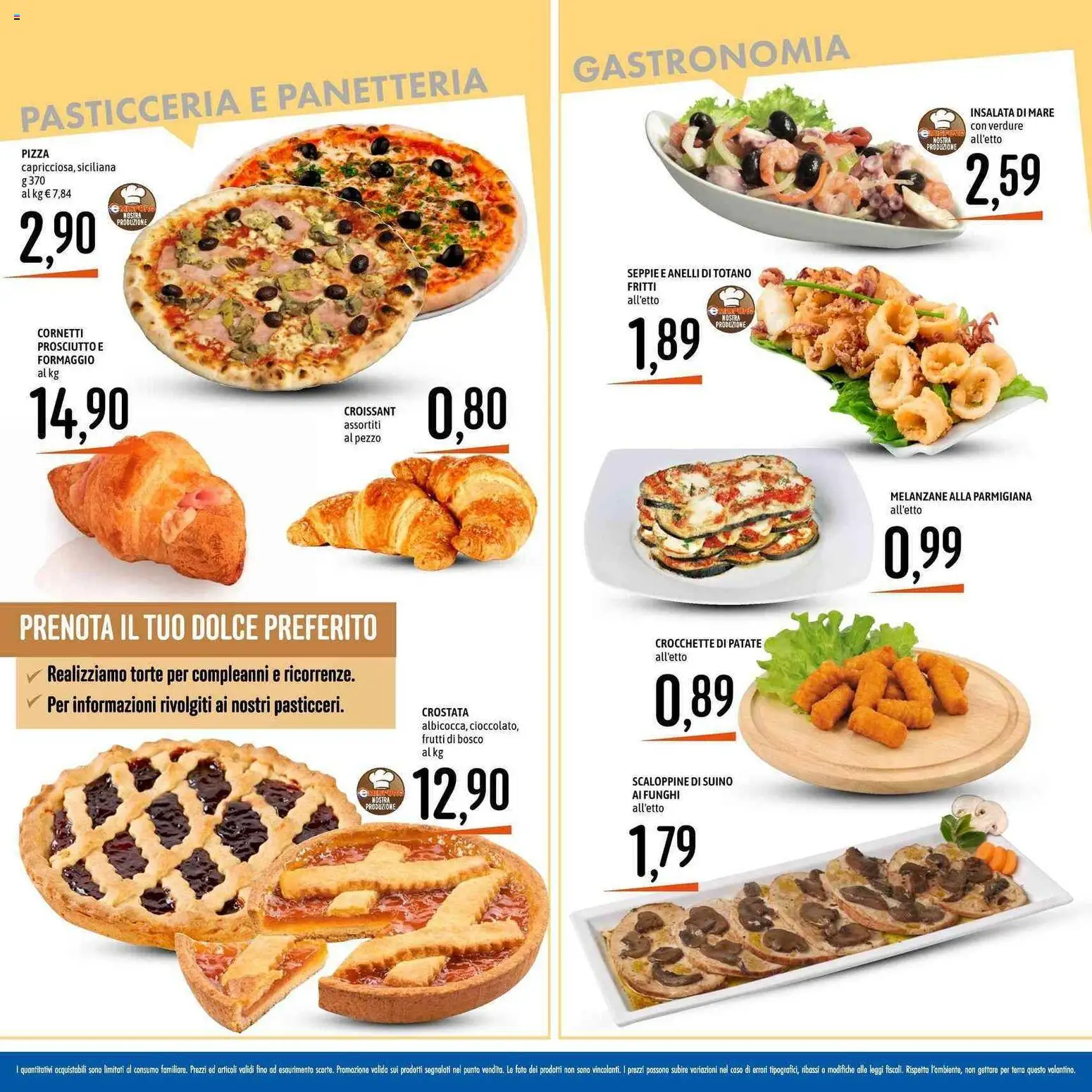 Volantino Emisfero del 30.04.2026 | Pagina: 14 | Prodotti: Pizza, Insalata, Croissant, Terra