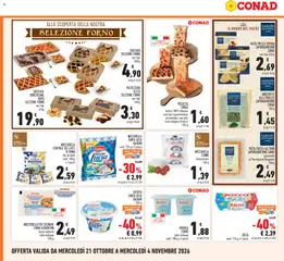 Anteprima del volantino FOCACCIA CONAD, farina 100% italiana vari tipi e grammature un esempio: con olio extra vergine di oliva 135 g valido a partire dal 21/10/2026 | Pagina: 8