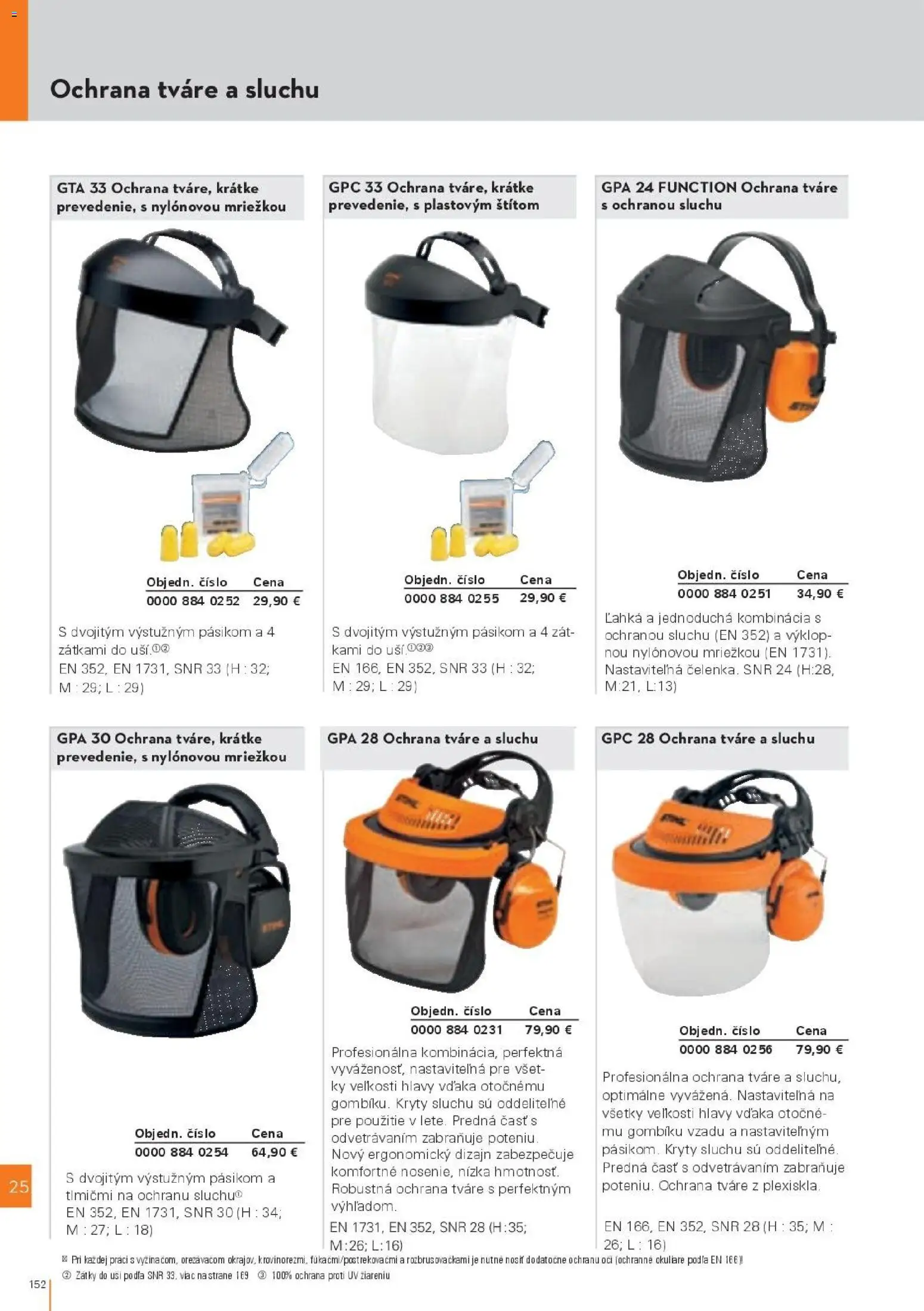 Nové STIHL akcie – leták je platný od 19.08.2026 | Strana: 152 | Produkty: Okuliare