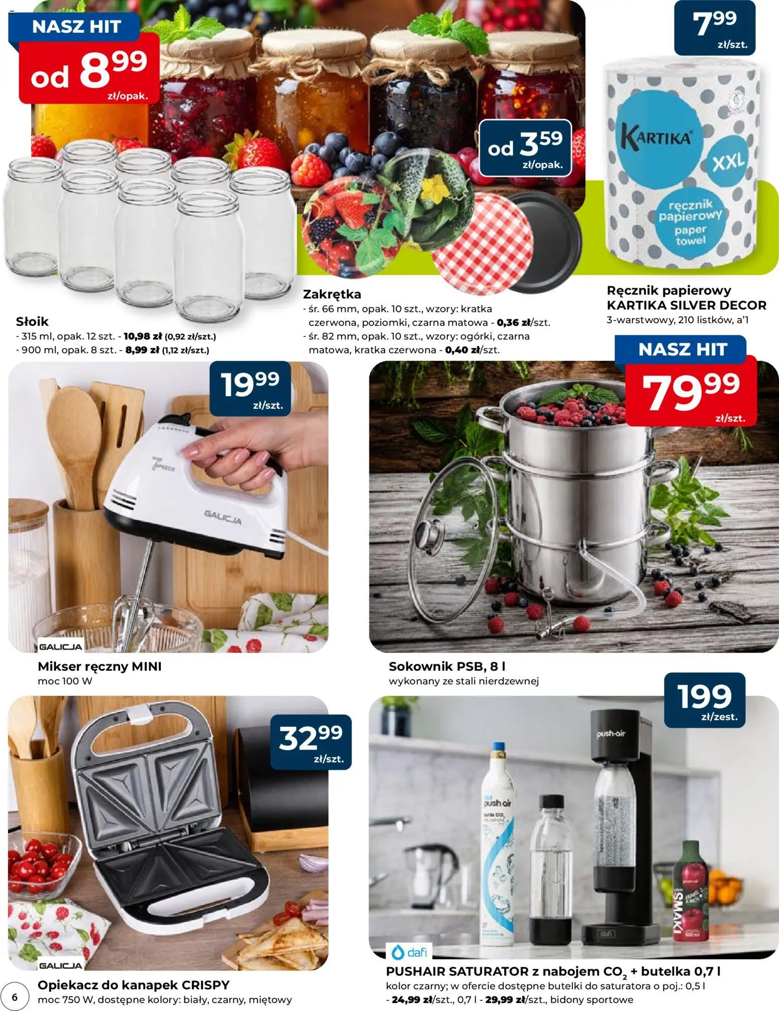 Mrówka gazetka - Radomsko od 03.06.2026 | Strona: 6 | Produkty: Mikser, Opiekacz, Opiekacz do kanapek, Ręcznik papierowy