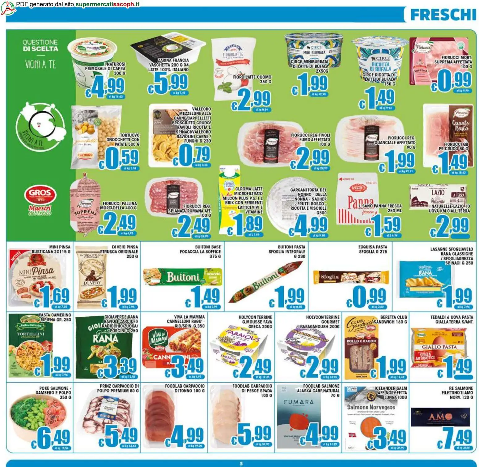 Volantino Sacoph del 12/08/2026 | Pagina: 3 | Prodotti: Salmone, Tè, Latte, Funghi