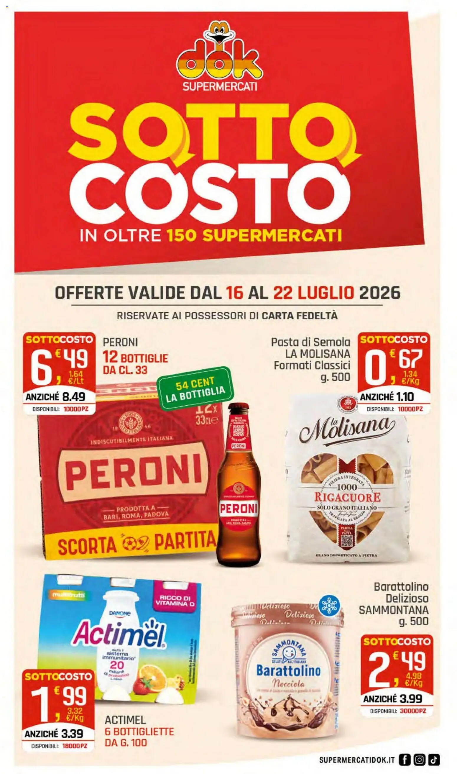 Volantino DOK del 14/07/2026 | Pagina: 5 | Prodotti: Pasta, Bottiglia