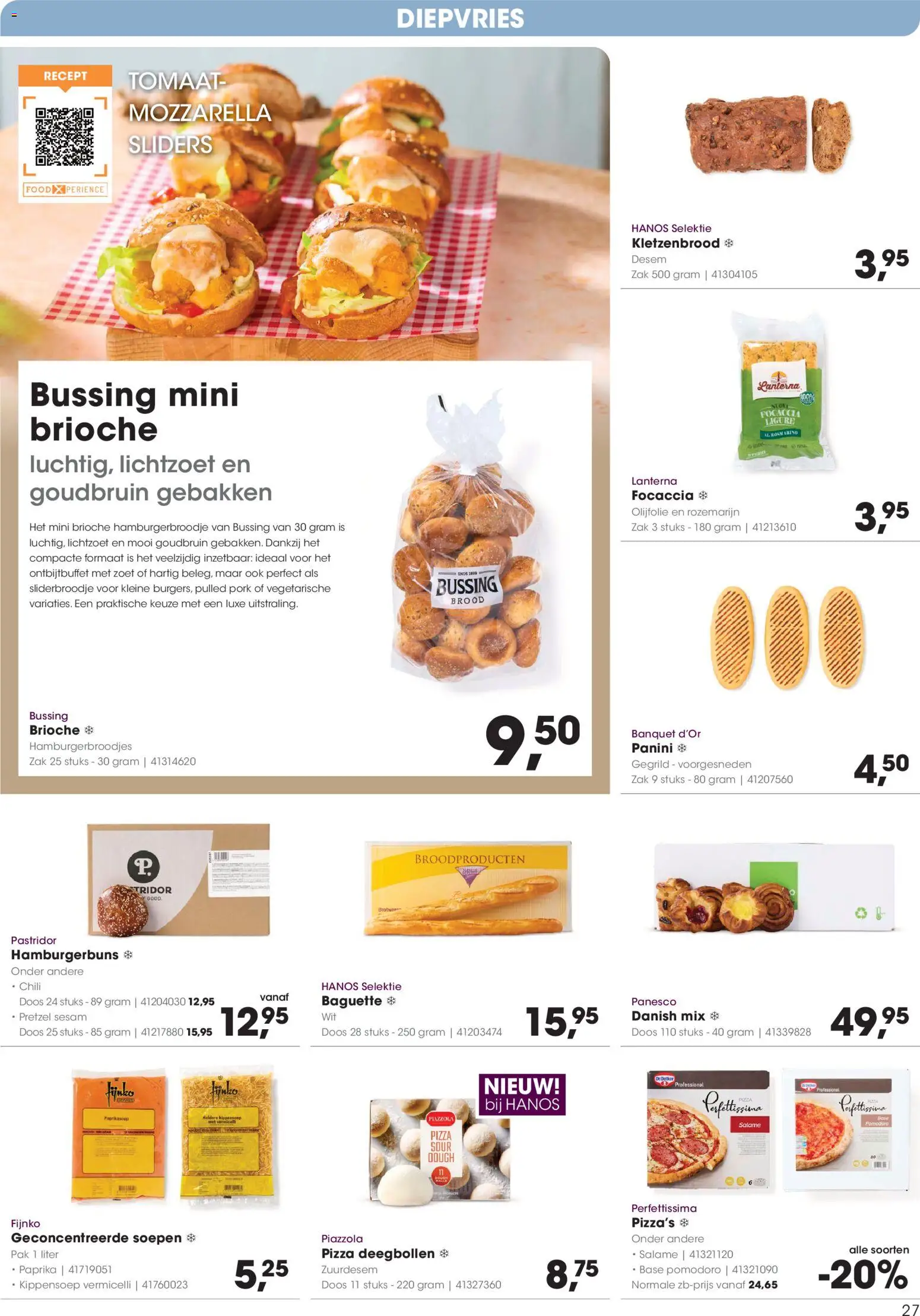 {H1} | Pagina: 27 | Producten: Brood, Baguette, Zak, Mozzarella