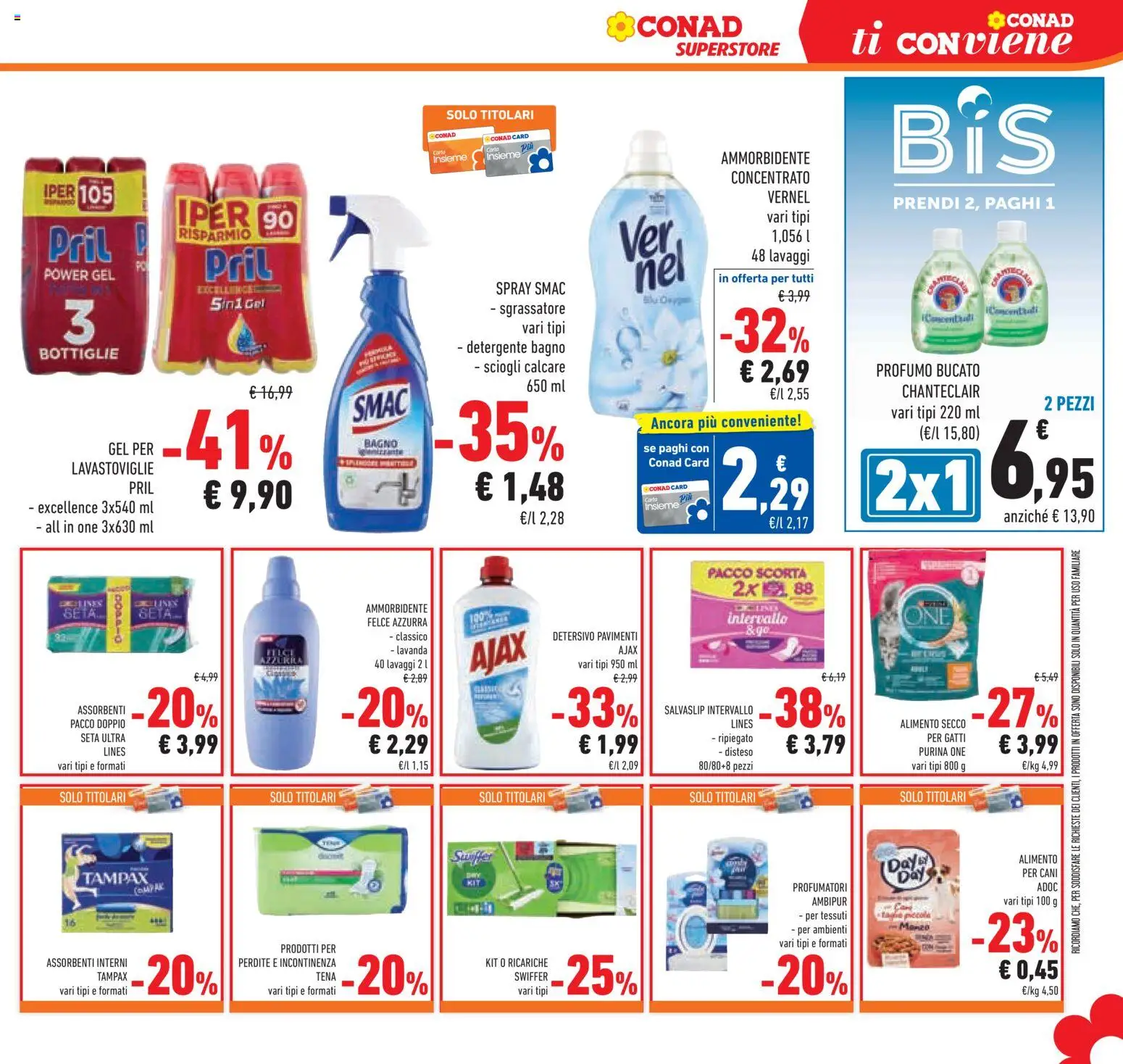 Volantino Conad del 04.06.2026 | Pagina: 31 | Prodotti: Ammorbidente, Detergente, Lavanda, Profumo