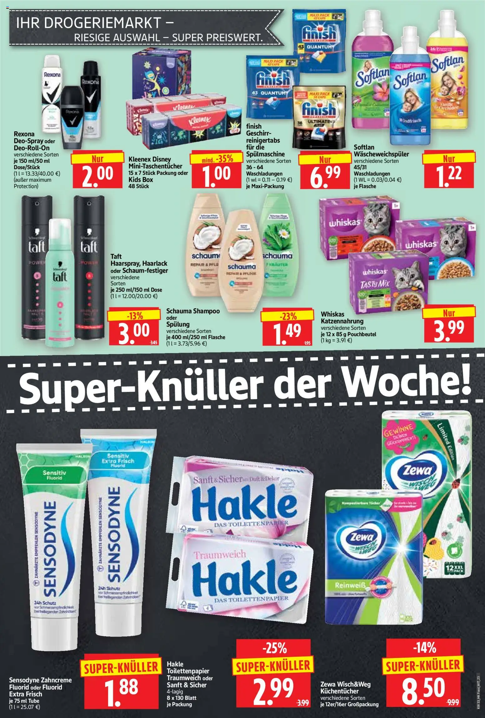 HERKULES Prospekt – gültig ab 10.08.2026 | Seite: 23 | Produkte: Box, Zewa, Deospray, Toilettenpapier