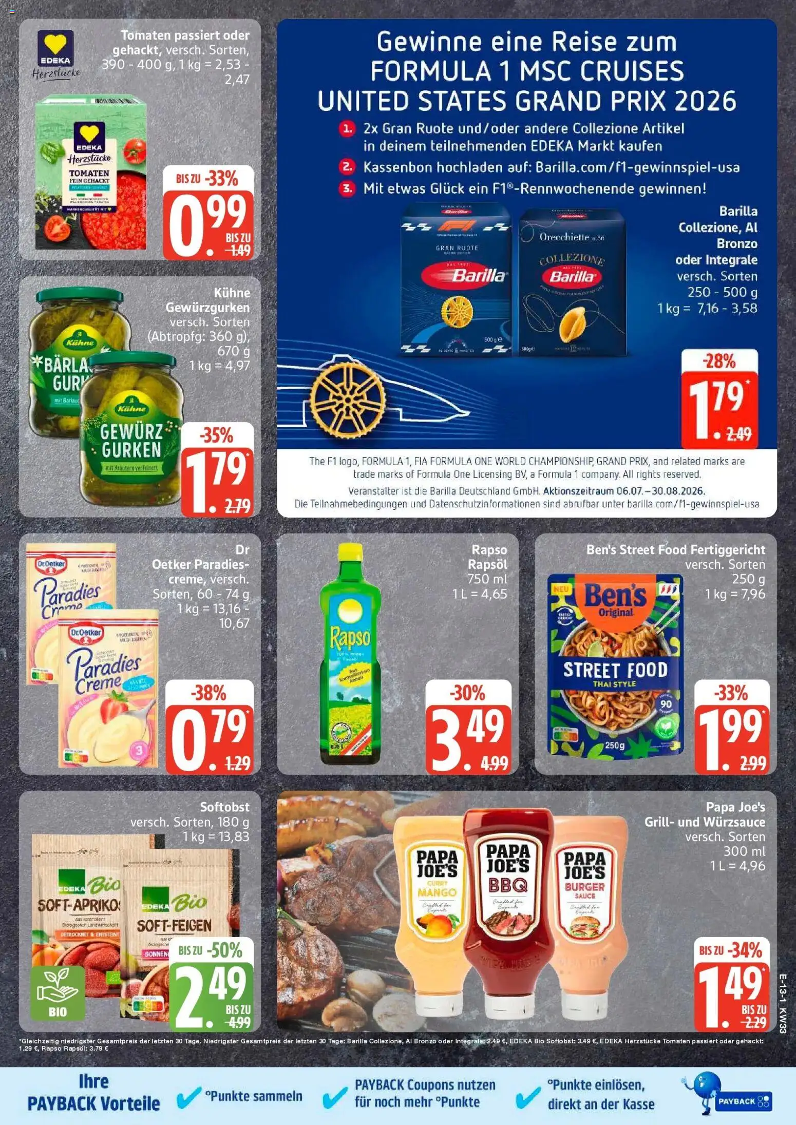 Edeka Prospekt Schwarzenbek (ab 10.08.2026) » Angebote Online | Seite: 17 | Produkte: Grill, Rapsöl, Creme, Gurken