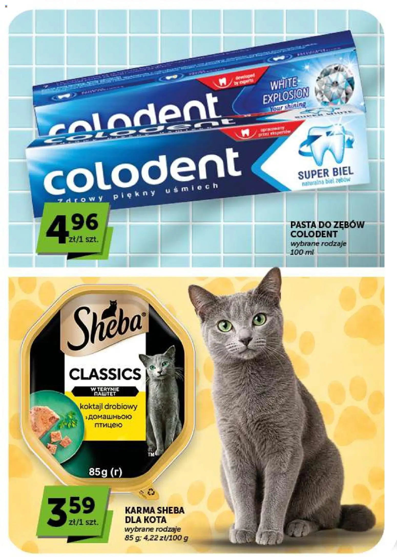 Groszek gazetka - Market od 17.09.2026 | Strona: 27 | Produkty: Sheba, Pasta, Pasta do zębów, Karma