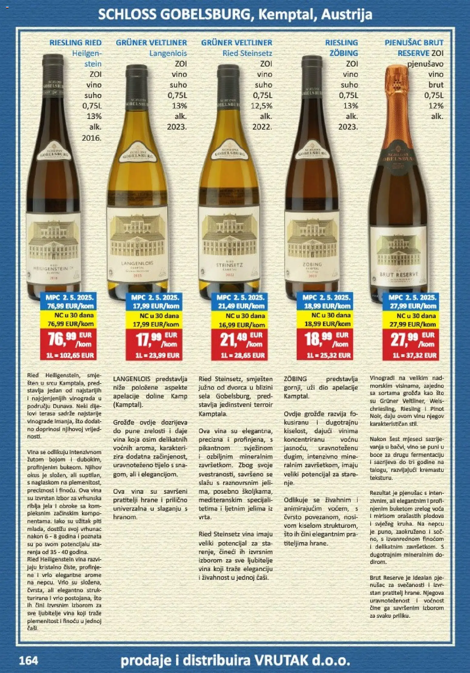 Vrutak katalog | vrijedi od 01.11.2025 | Stranica: 164 | Proizvodi: Vino, Grožđe, Pjenušavo vino