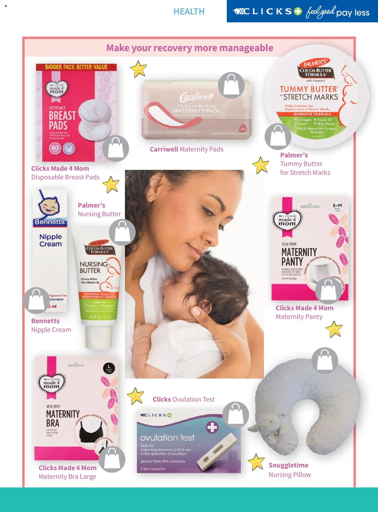 New Clicks catalogue – valid from 01.05.2026 | Page: 46 | Products: Bra, Pillow, Butter, Cream