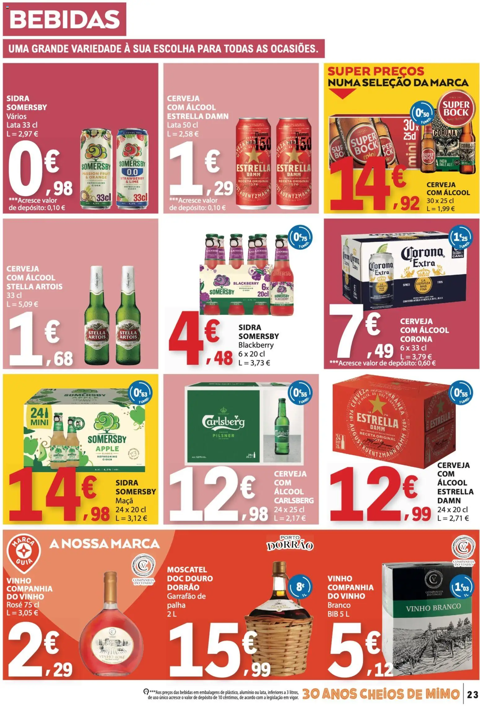 E.Leclerc folheto │ válido de 16/07/2026 | Página: 23 | Produtos: Maça, Vinho, Cerveja, Somersby