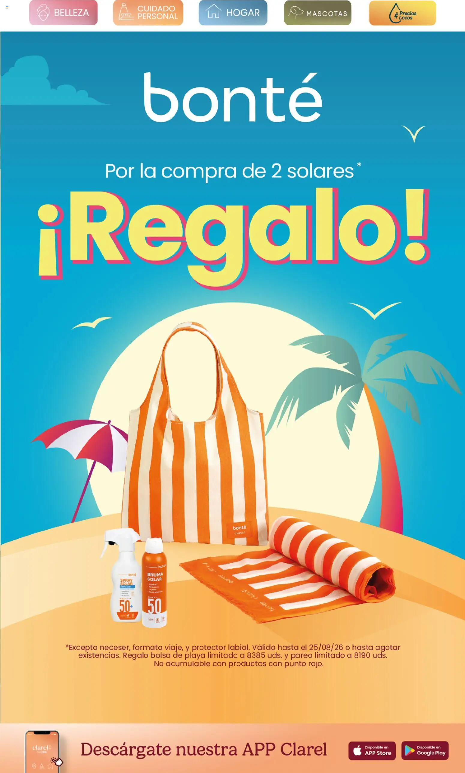 Clarel - folleto │ válido desde el 01/07/2026 | Página: 3 | Productos: Spray solar, Bolsa