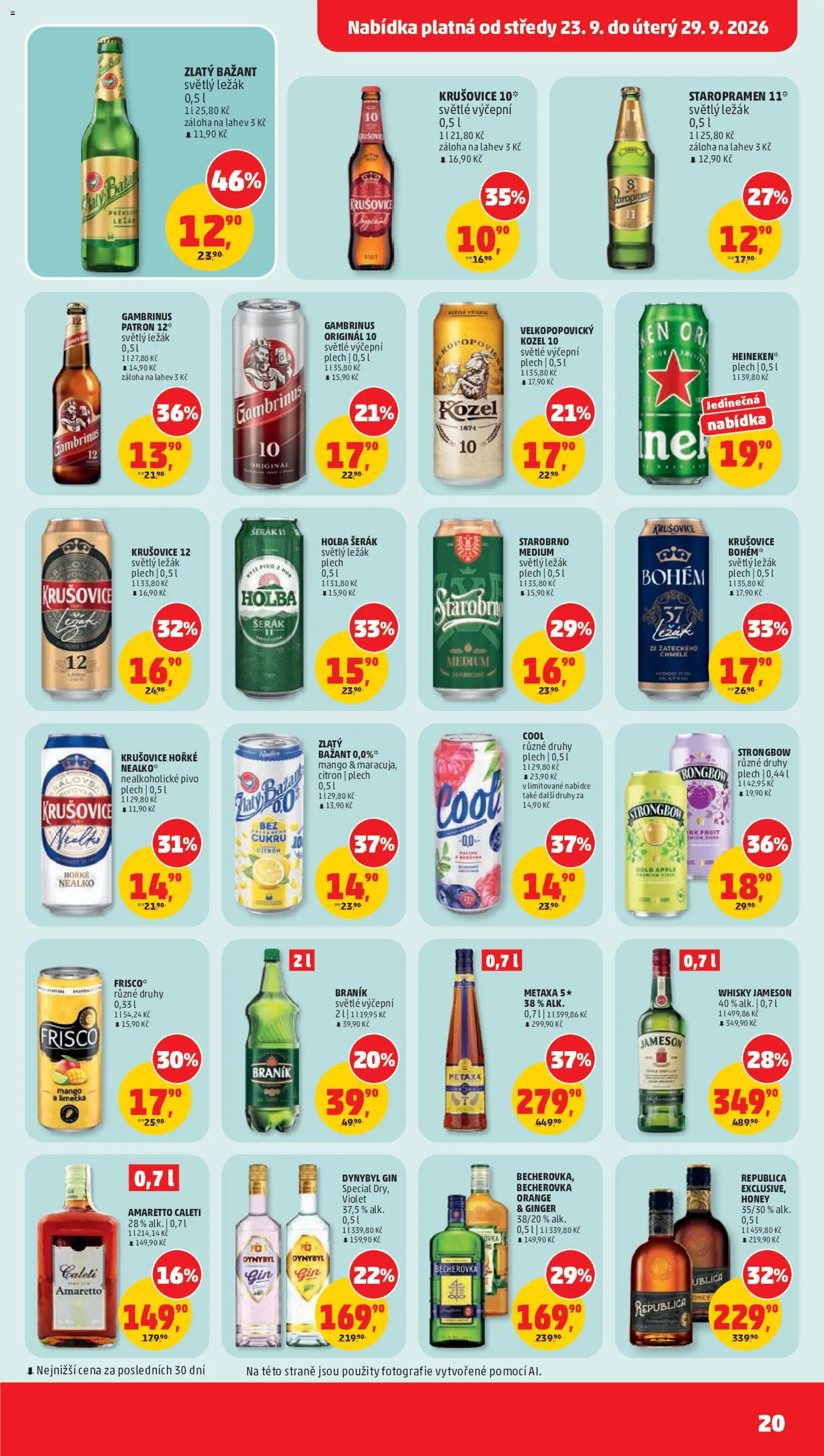 Penny Market leták od 23.09.2026 | Strana: 20 | Produkty: Starobrno, Mango, Cider, Krušovice