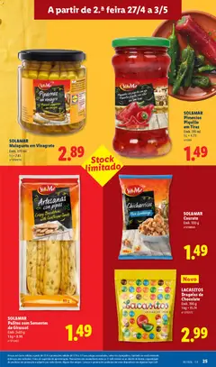Pré-visualização Lidl folheto válido de 27.04.2026 | Página: 25 | Produtos: Vinagre, Chocolate