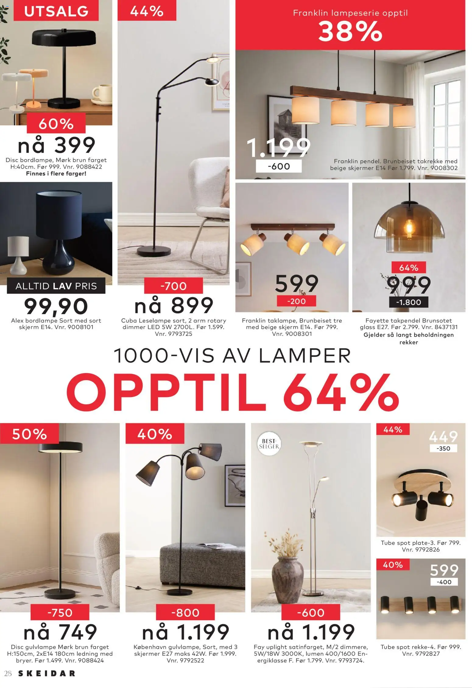 {H1} | Side: 28 | Produkter: Ledning, Dimmer, Glass, Jeux