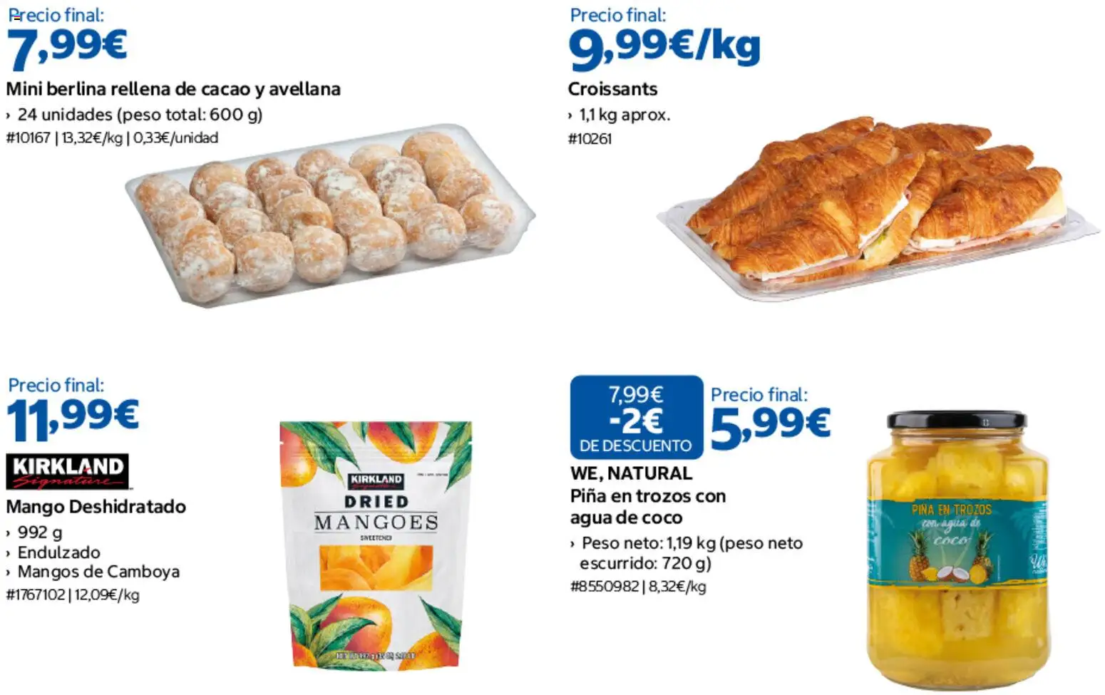 Costco Preparados para el gran evento │ válido desde el 08/09/2026 | Página: 5 | Productos: Piña, Peso, Mango, Mango deshidratado