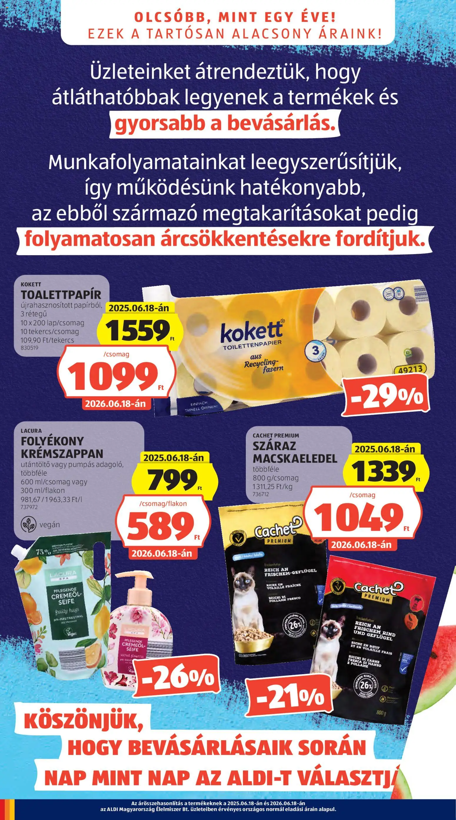 Aldi akciós ujság - amely érvényes a következő dátumtól: 18.06.2026 | Oldal: 4