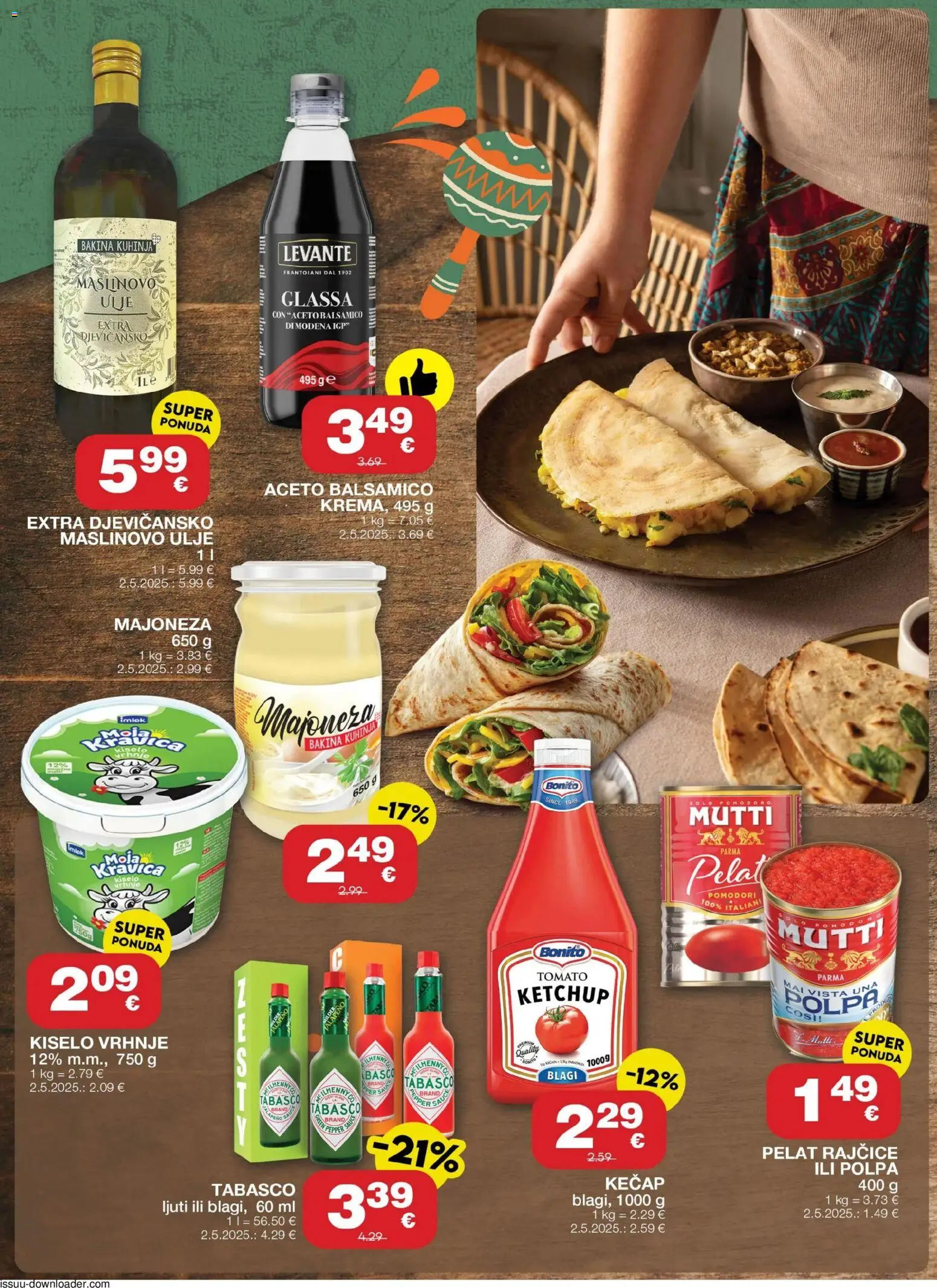 Stanić Diskont katalog | vrijedi od 11.06.2026 | Stranica: 3 | Proizvodi: Ulje, Rajčice, Majoneza, Kuhinja
