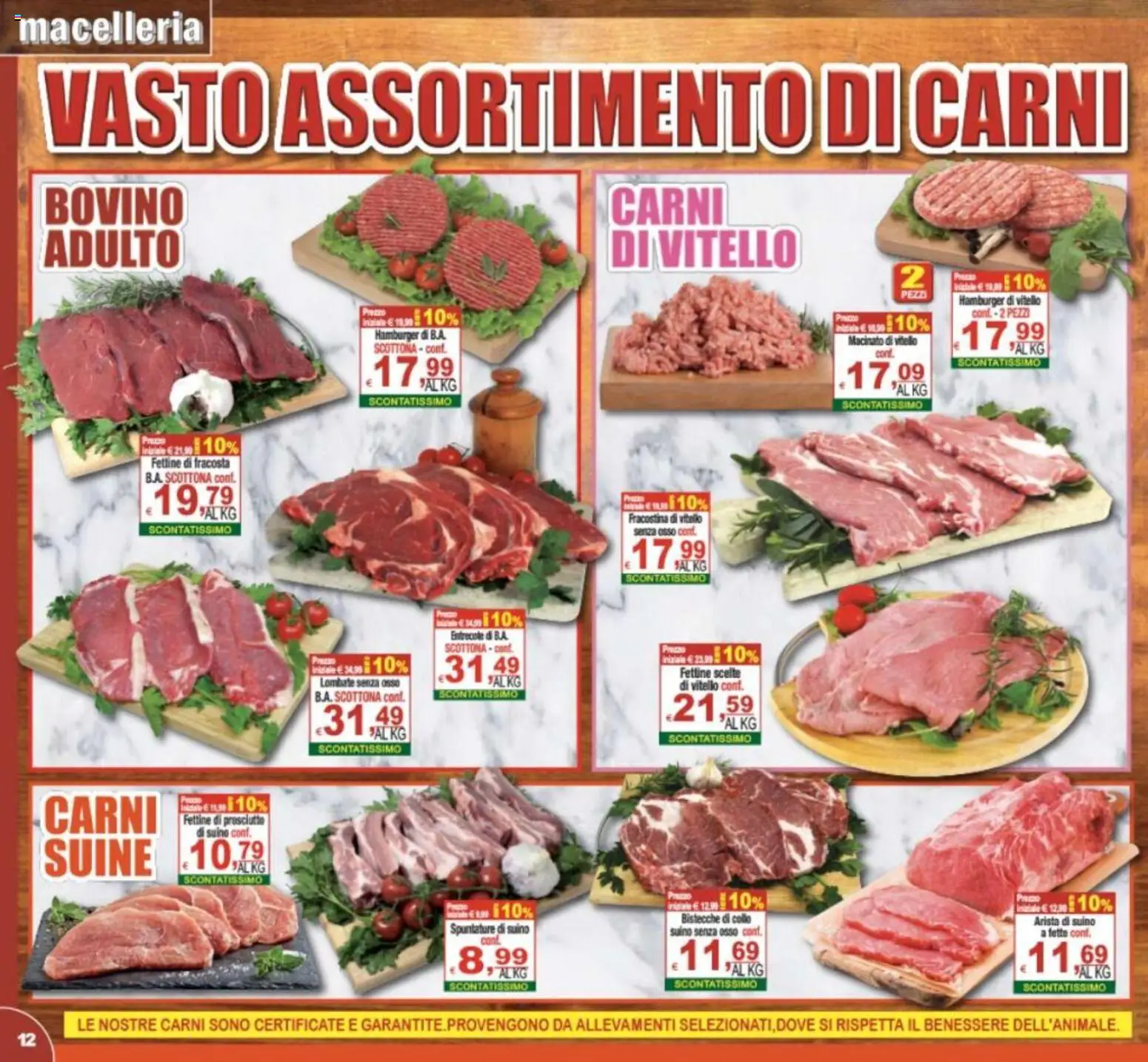 Volantino CTS del 21/08/2026 | Pagina: 12 | Prodotti: Prosciutto, Vitello, Hamburger, Macinato