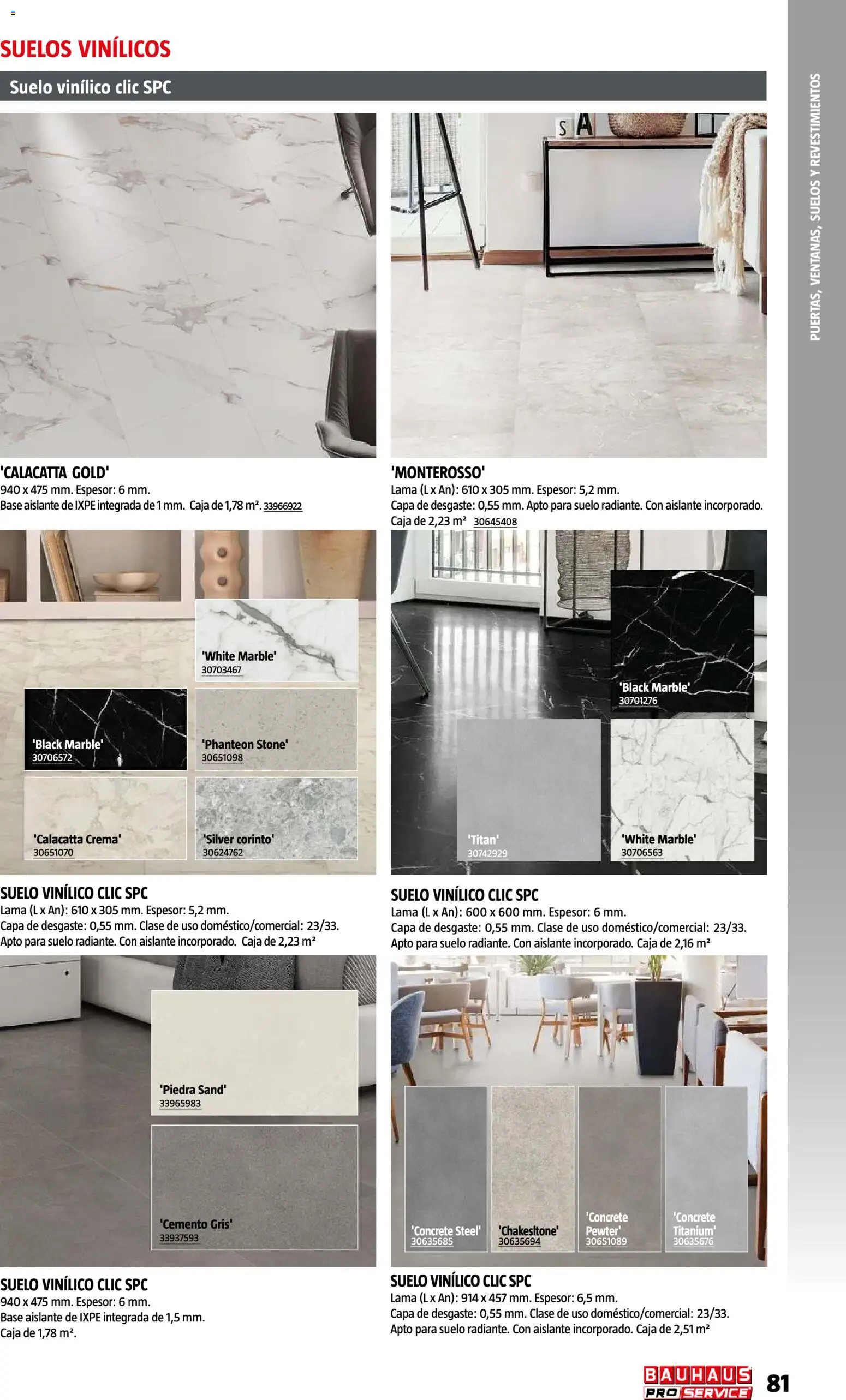 Bauhaus ProService │ válido desde el 11/05/2026 | Página: 81 | Productos: Suelos vinílicos, Caja