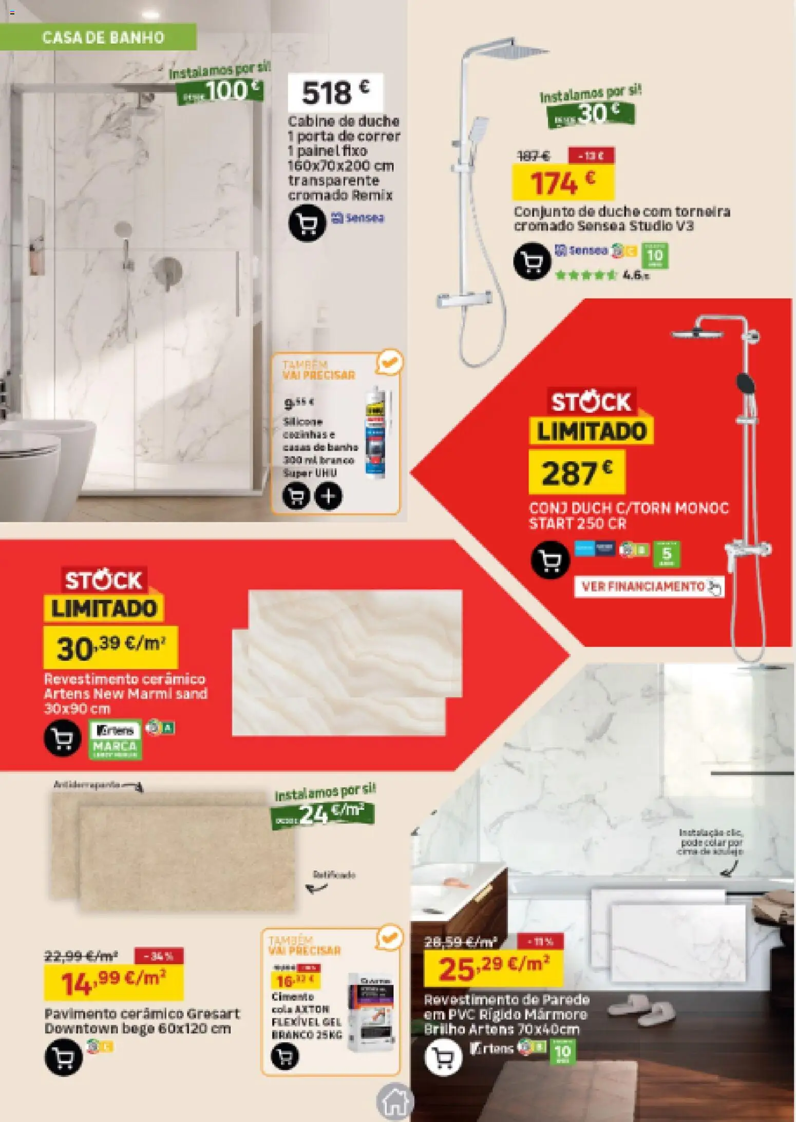 Leroy Merlin Arquipélago da Madeira │ válido de 30.04.2026 | Página: 5 | Produtos: Pavimento cerâmico, Porta, Casa de banho, Banho