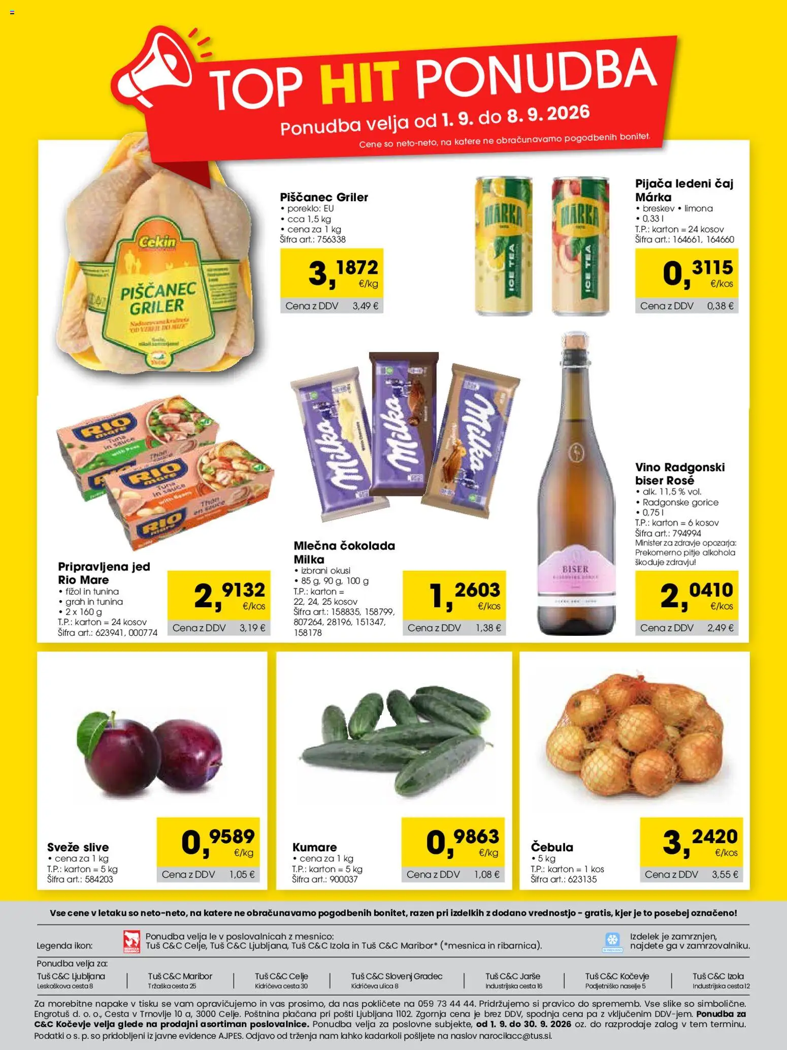 Novi Tuš katalog ponudbe – veljaven od 01.09.2026 | Stran: 24