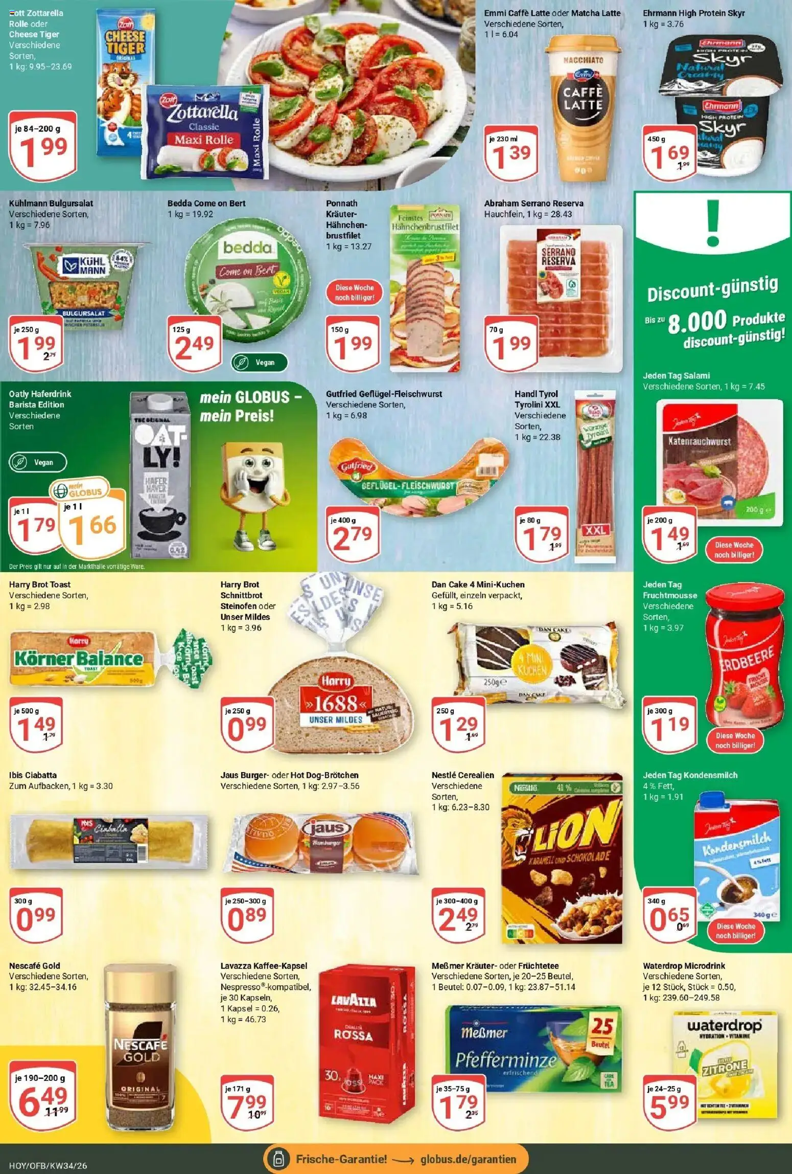 Globus Prospekt Hoyerswerda (ab 17.08.2026) » Angebote online | Seite: 15 | Produkte: Früchtetee, Skyr, Brot, Kuchen