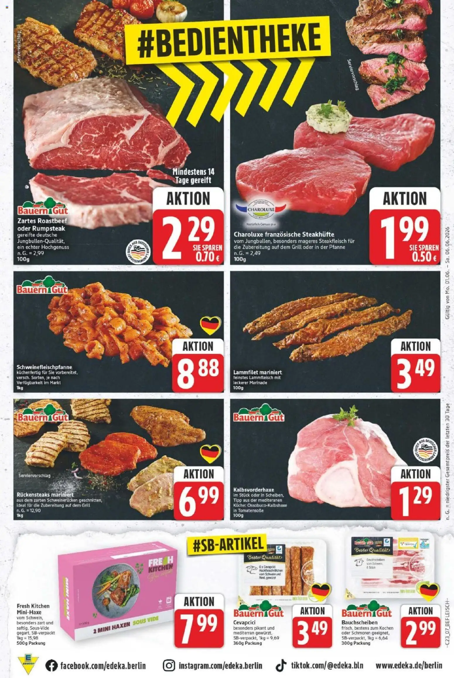 E center Prospekt – gültig ab 01.06.2026 | Seite: 7 | Produkte: Grill, Küche, Roastbeef, Schweinerucken