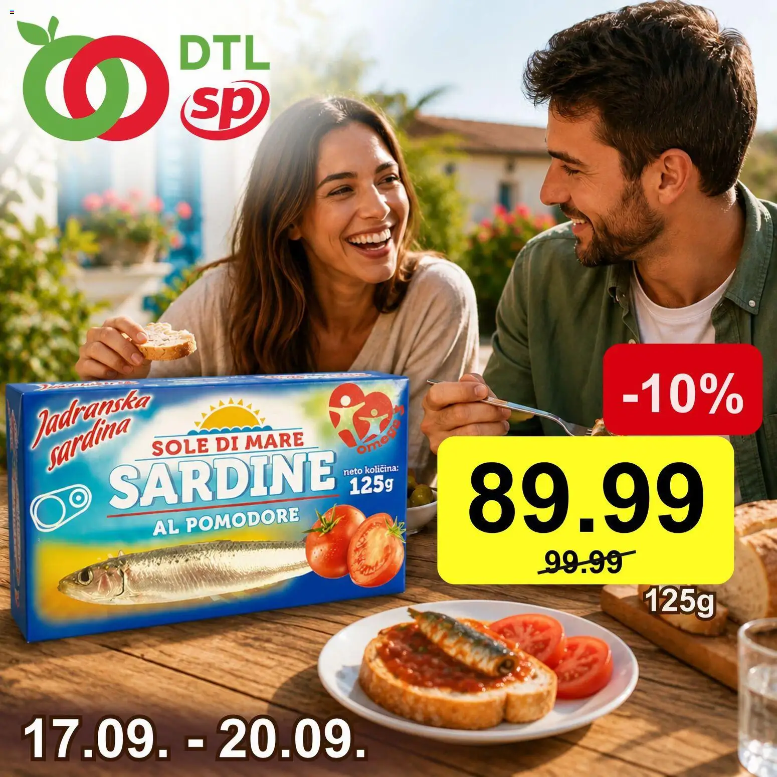 Senta Promet katalog - važi od 17.09.2026 | Strana: 1 | Proizvode: Sardine, Sardina