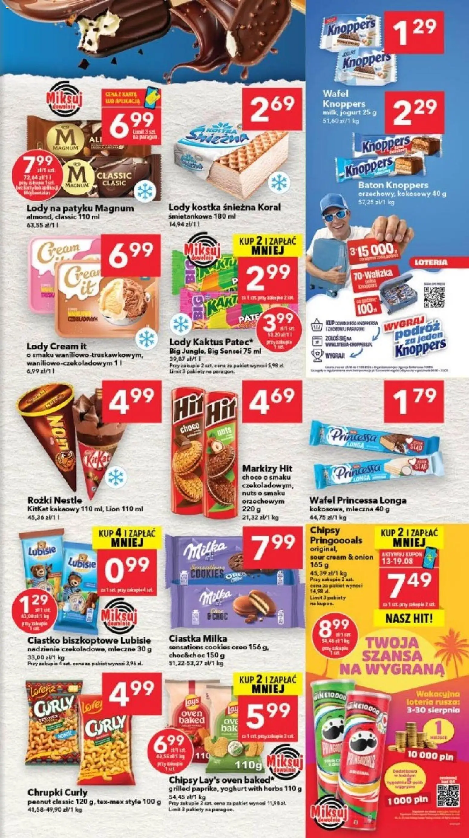 Lewiatan gazetka - Szczecin od 13.08.2026 | Strona: 5 | Produkty: Magnum, Lody na patyku, Baton, Jogurt