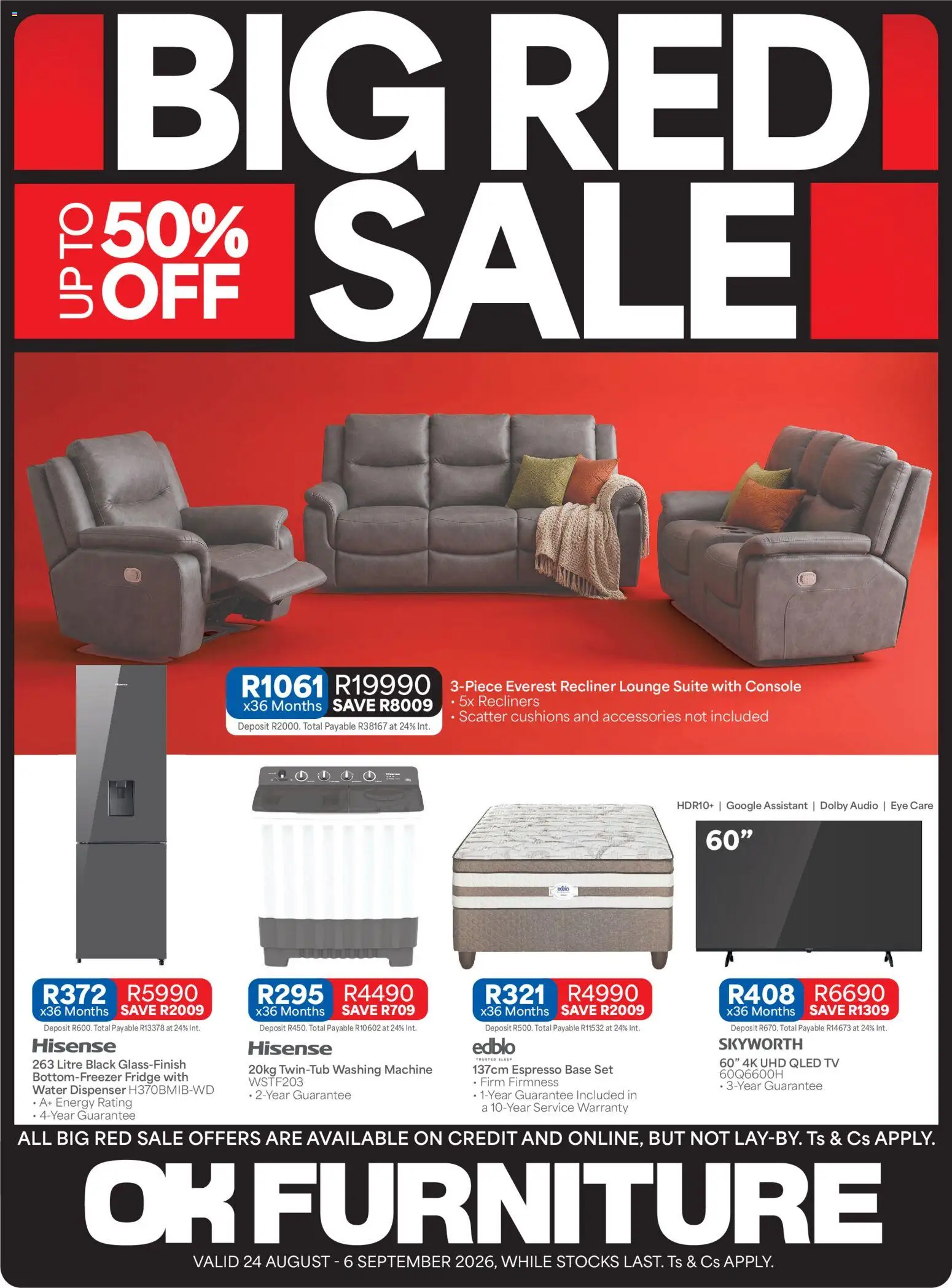 New OK Furniture catalogue – valid from 24/08/2026 | Page: 1